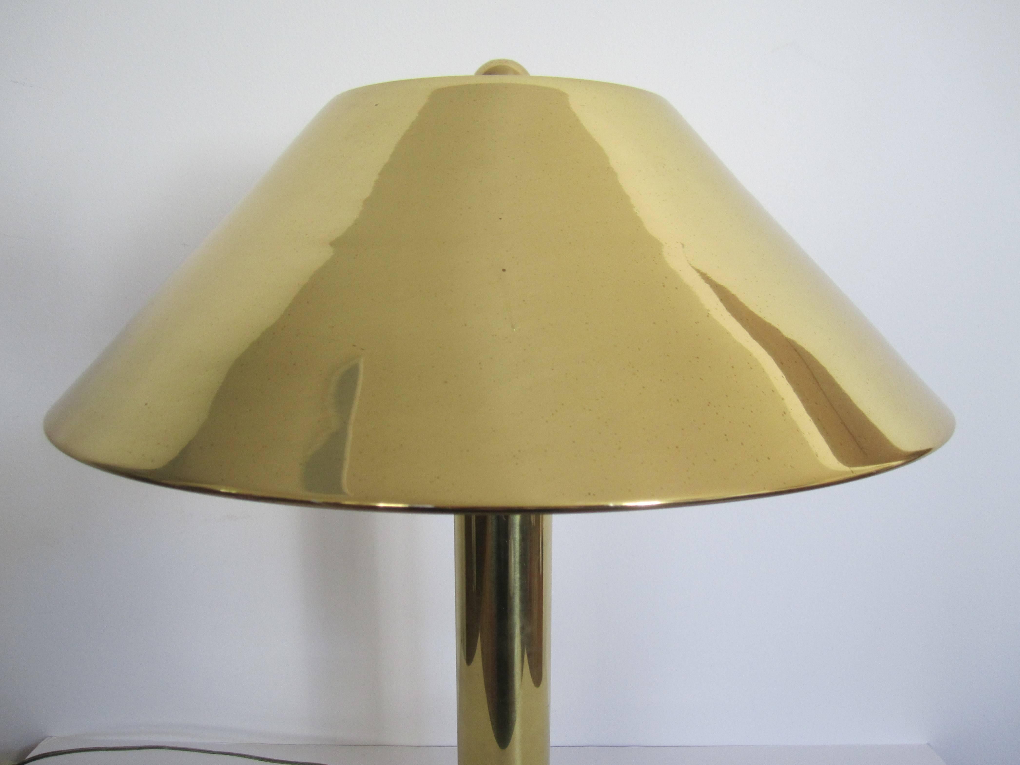 modern brass lamp