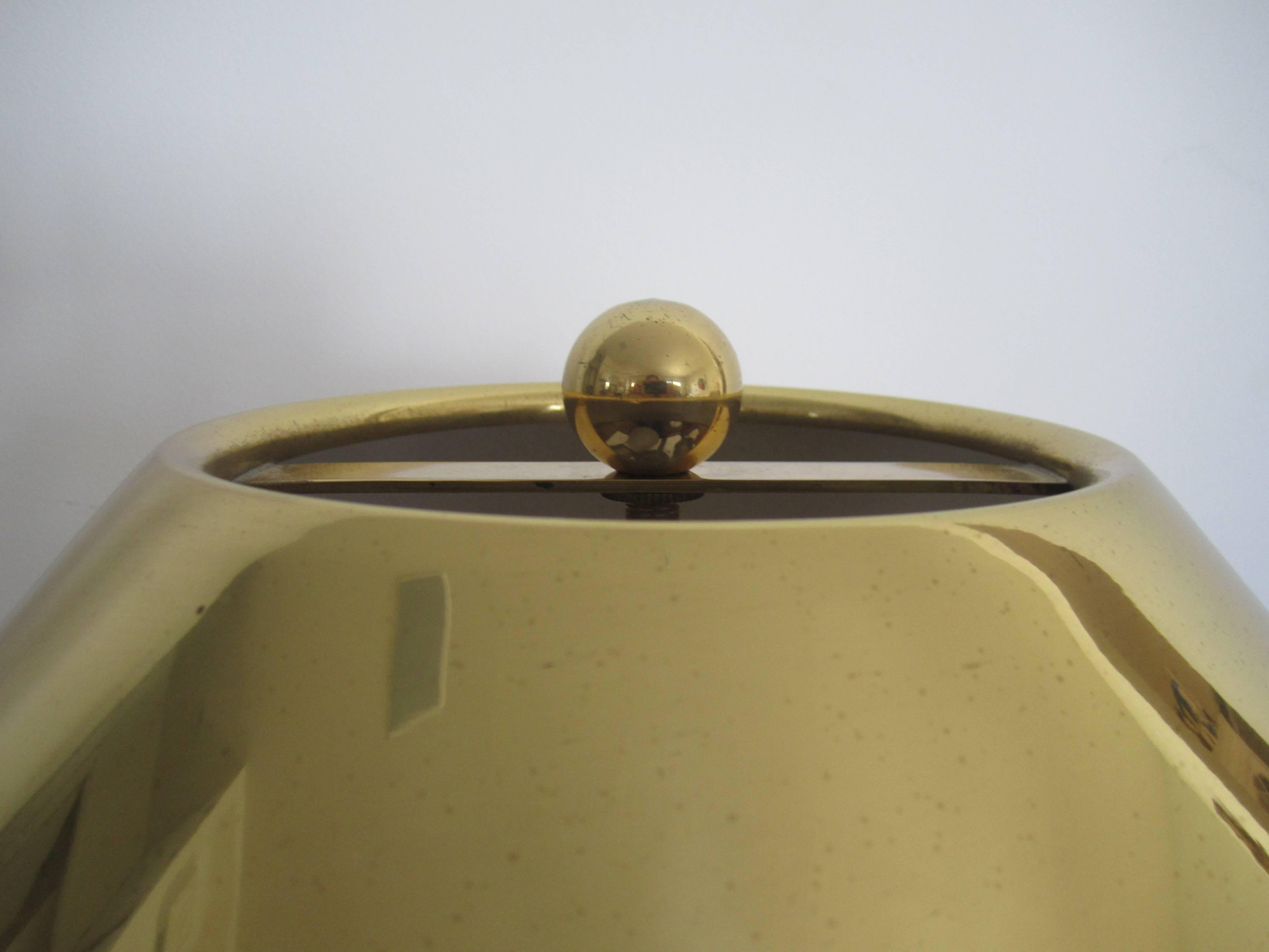 Post-Modern Modern Brass Table Lamp after Designer Pierre Cardin