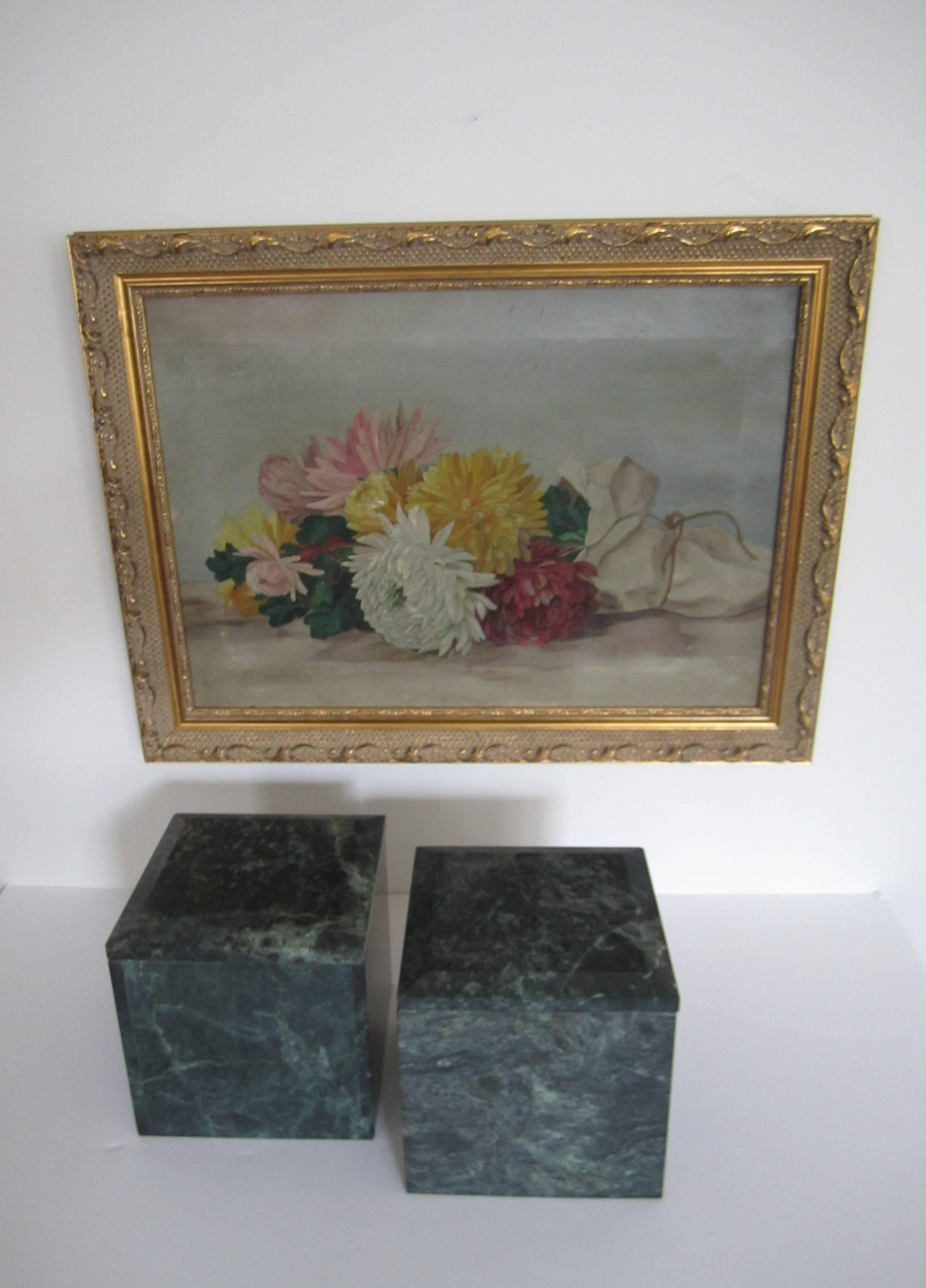 19th Century Colorful Still Life Floral Painting For Sale