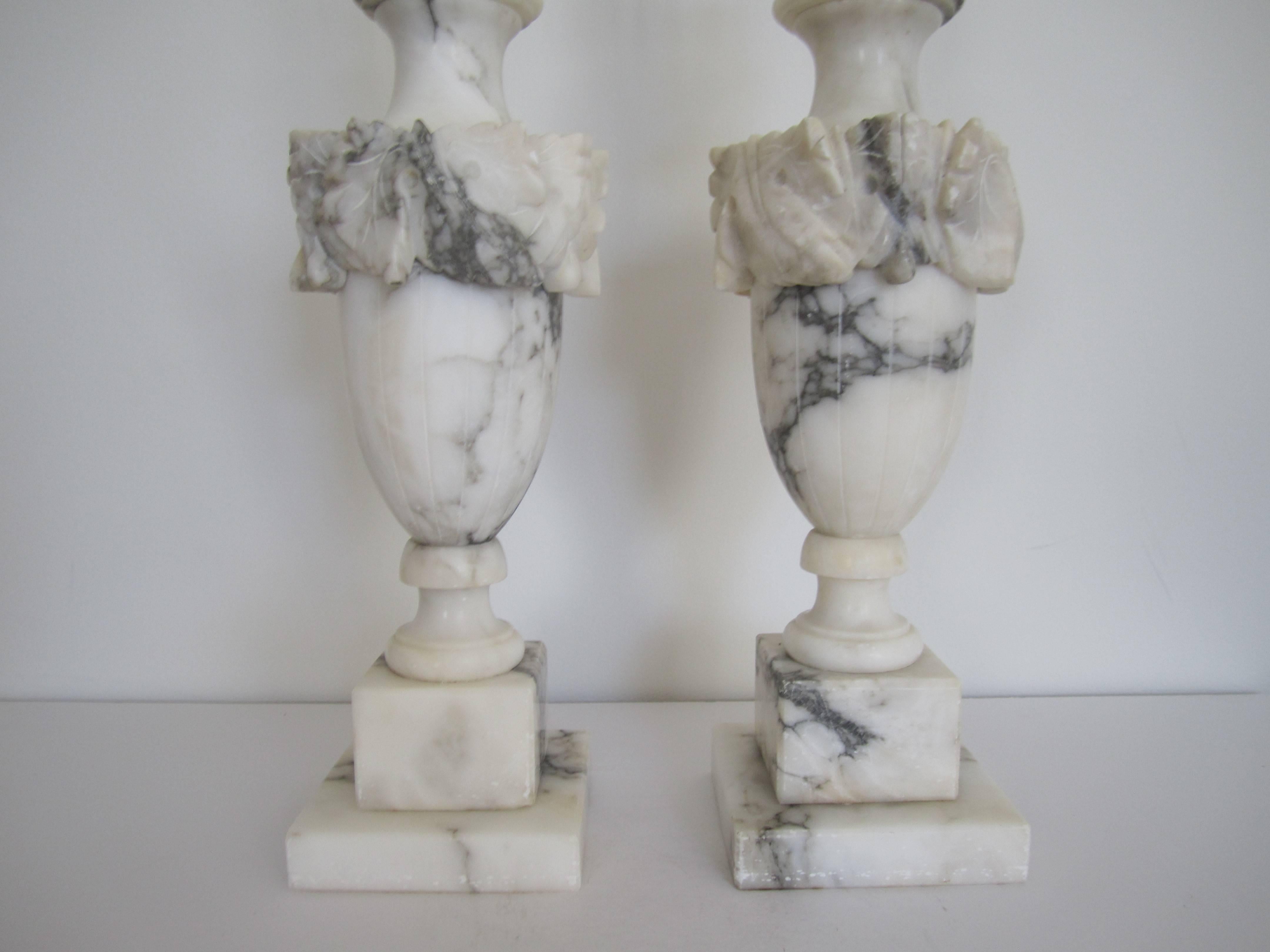 antique marble lamps
