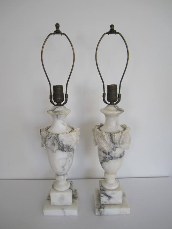 antique marble table lamps
