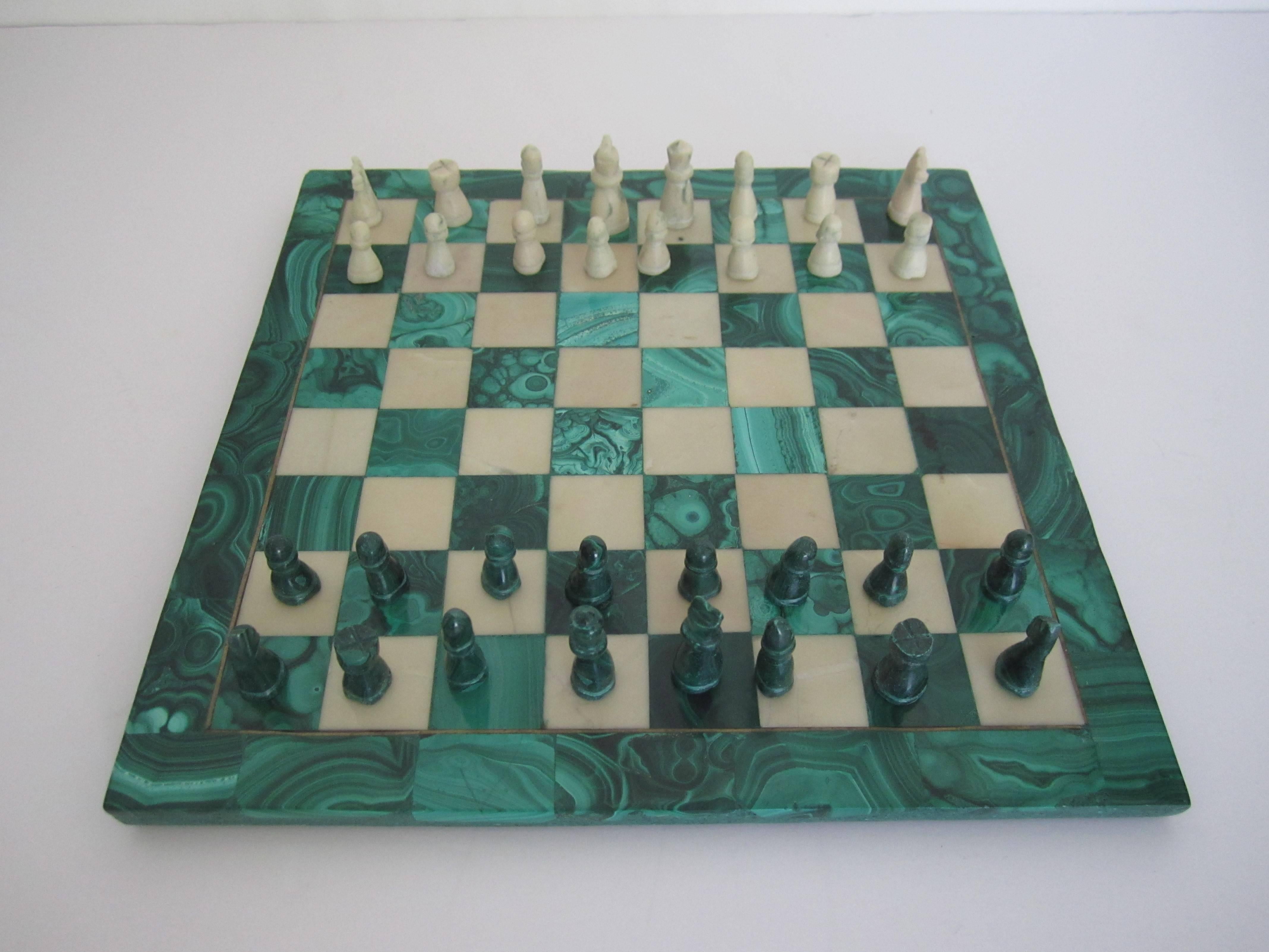 vintage marble chess board
