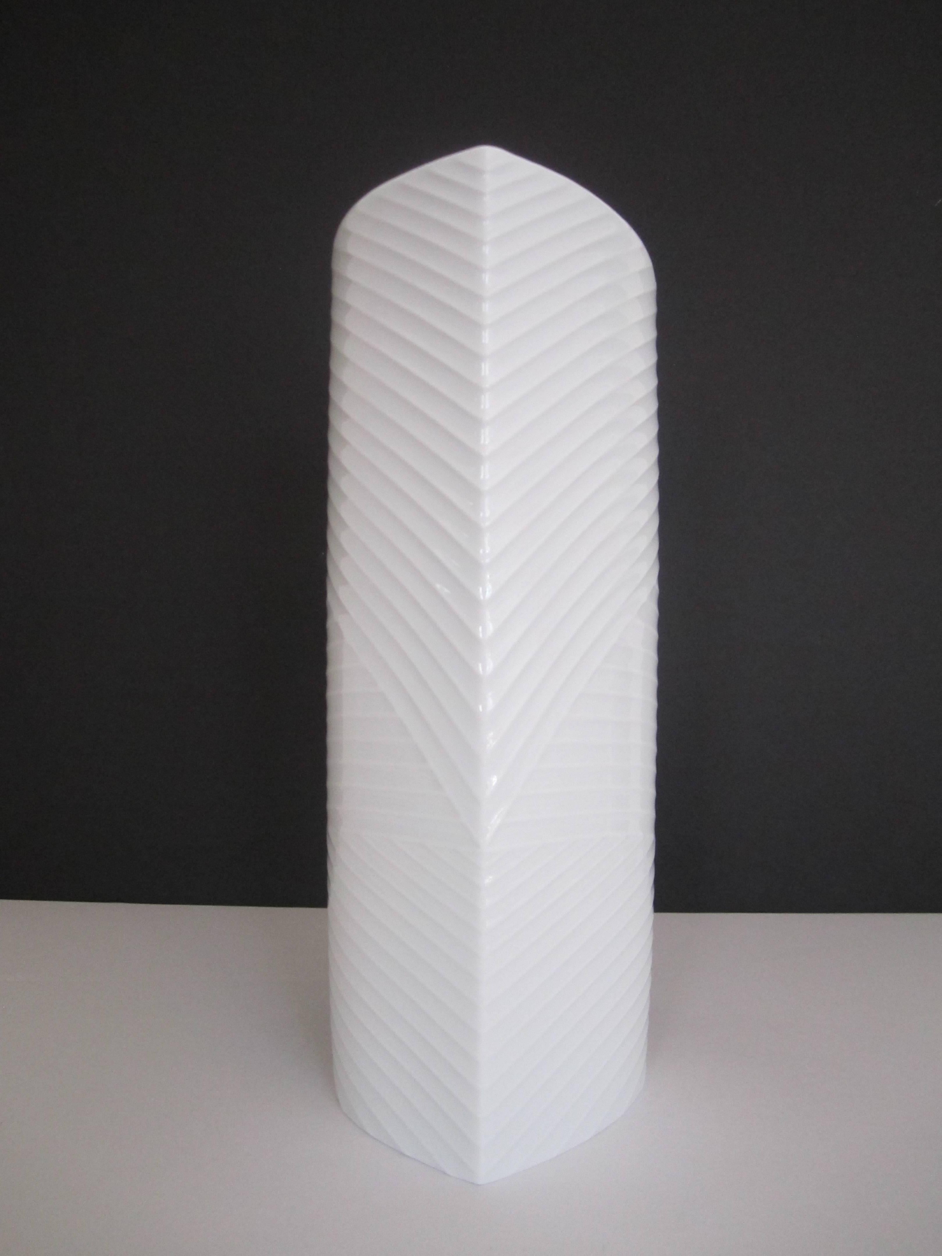 German White Porcelain Ceramic Vase, Germany For Sale 3