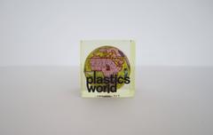 Vintage Modern World Globe Encased in Lucite