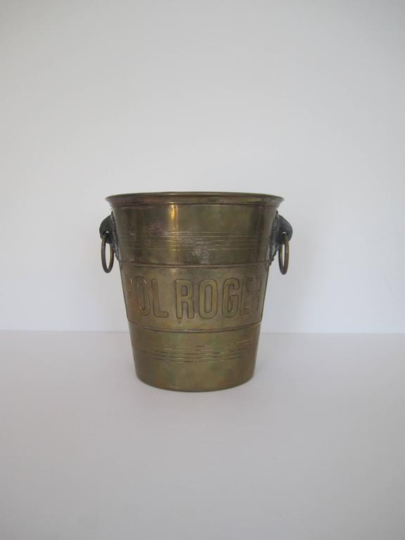 vintage brass ice bucket