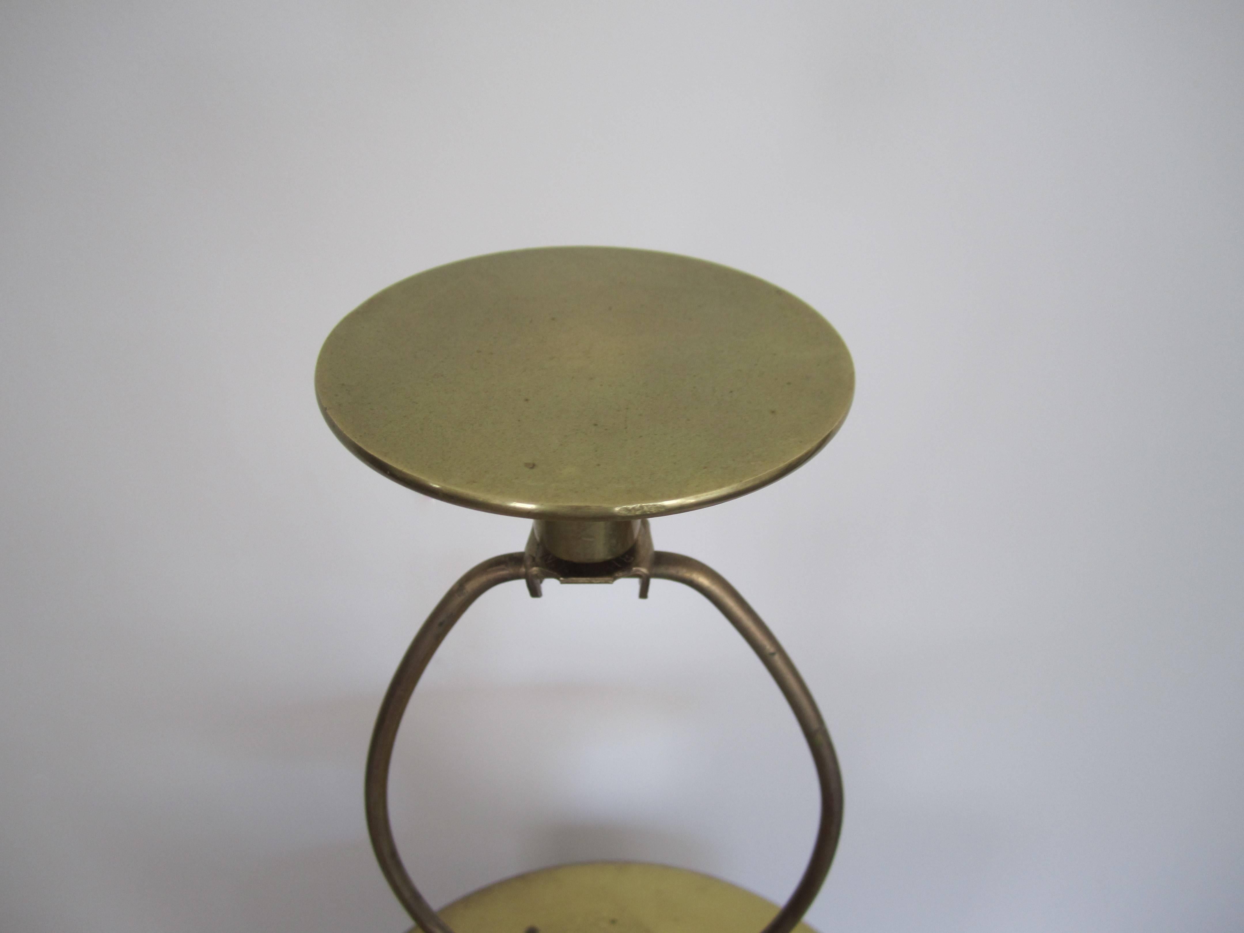 Black Ceramic and Brass Table Lamp by Champman Postmodern, circa 1980s For Sale 1