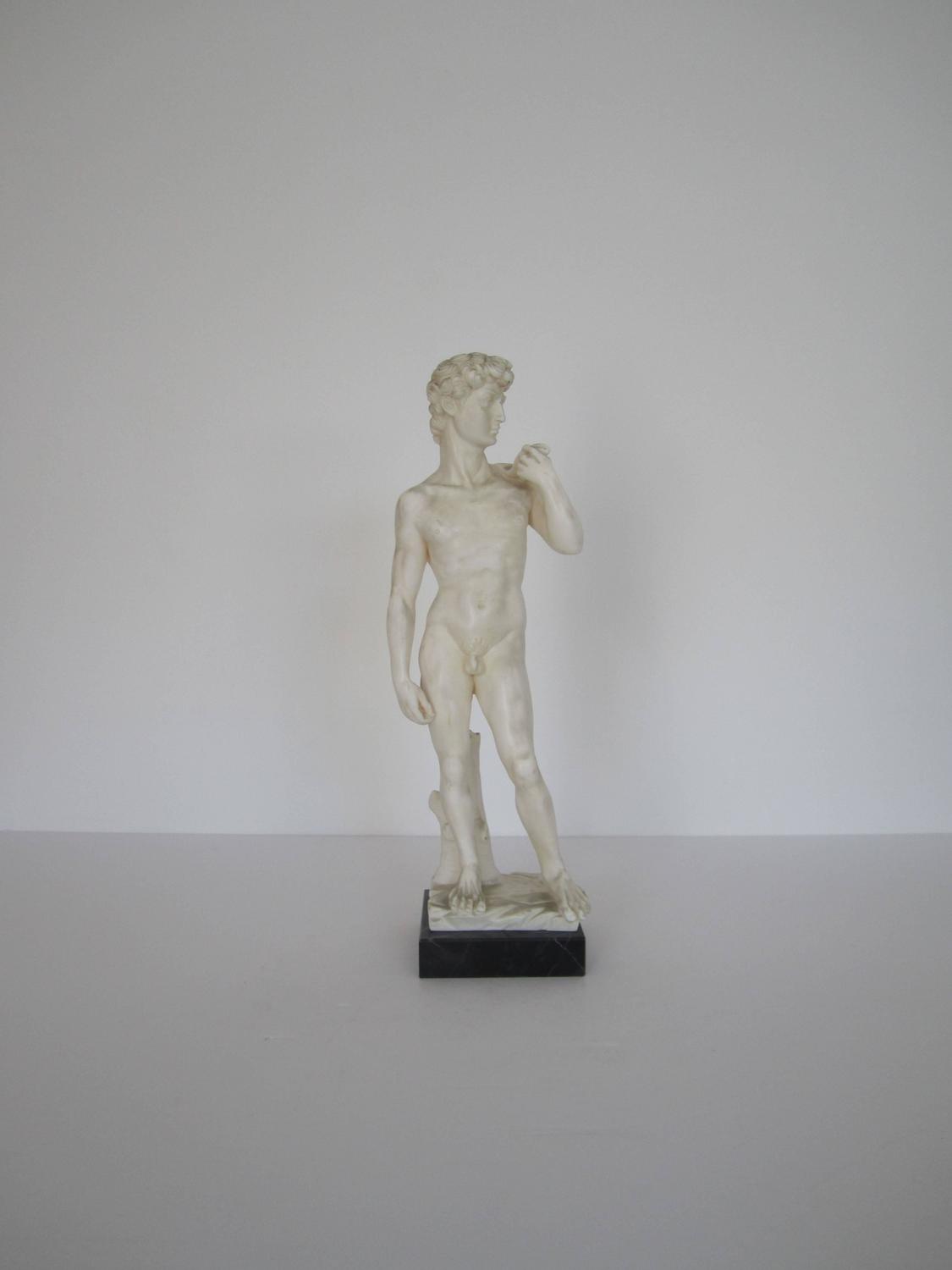 Vintage Classic Roman Sculpture on Marble Base by Sculptor G. Ruggeri