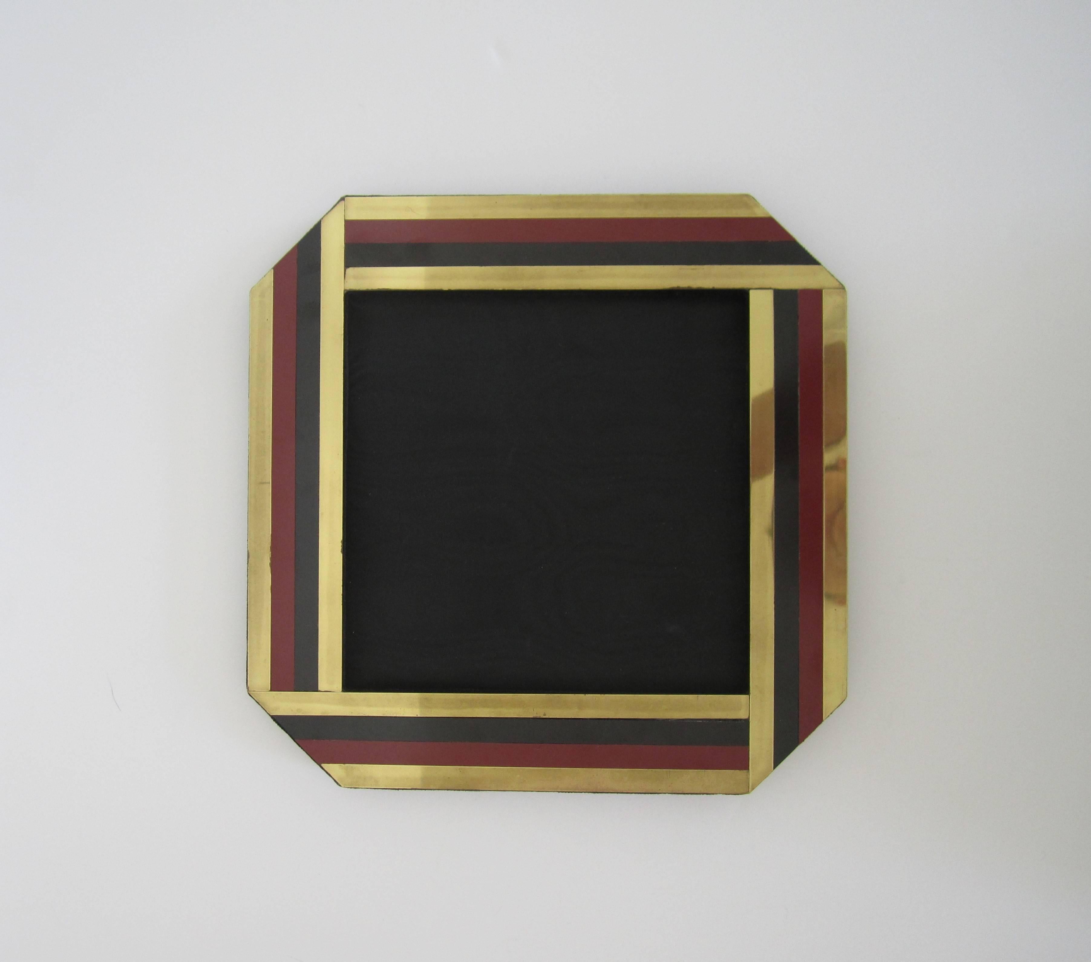Plated Italian Modern Picture Frame, ca. 1970s
