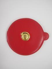 Vintage Red Leather Cartier Compact Mirror, Paris