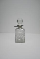 English Sterling Silver Crystal Decanter