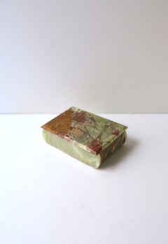 Italian Onyx Marble Box, 1970s Italy