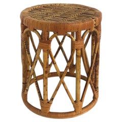 Table à boire ou tabouret en osier