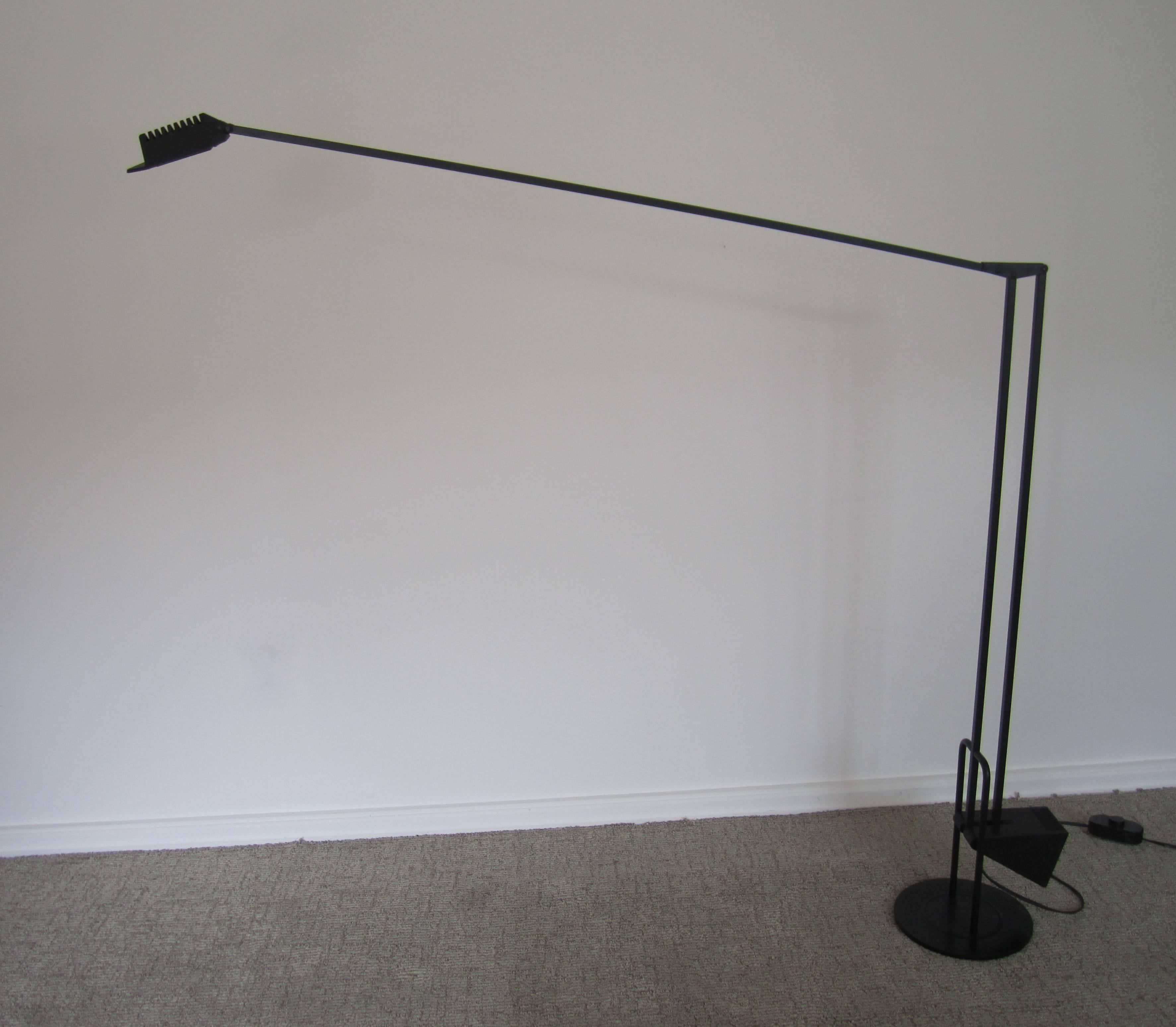 minimal black floor lamp