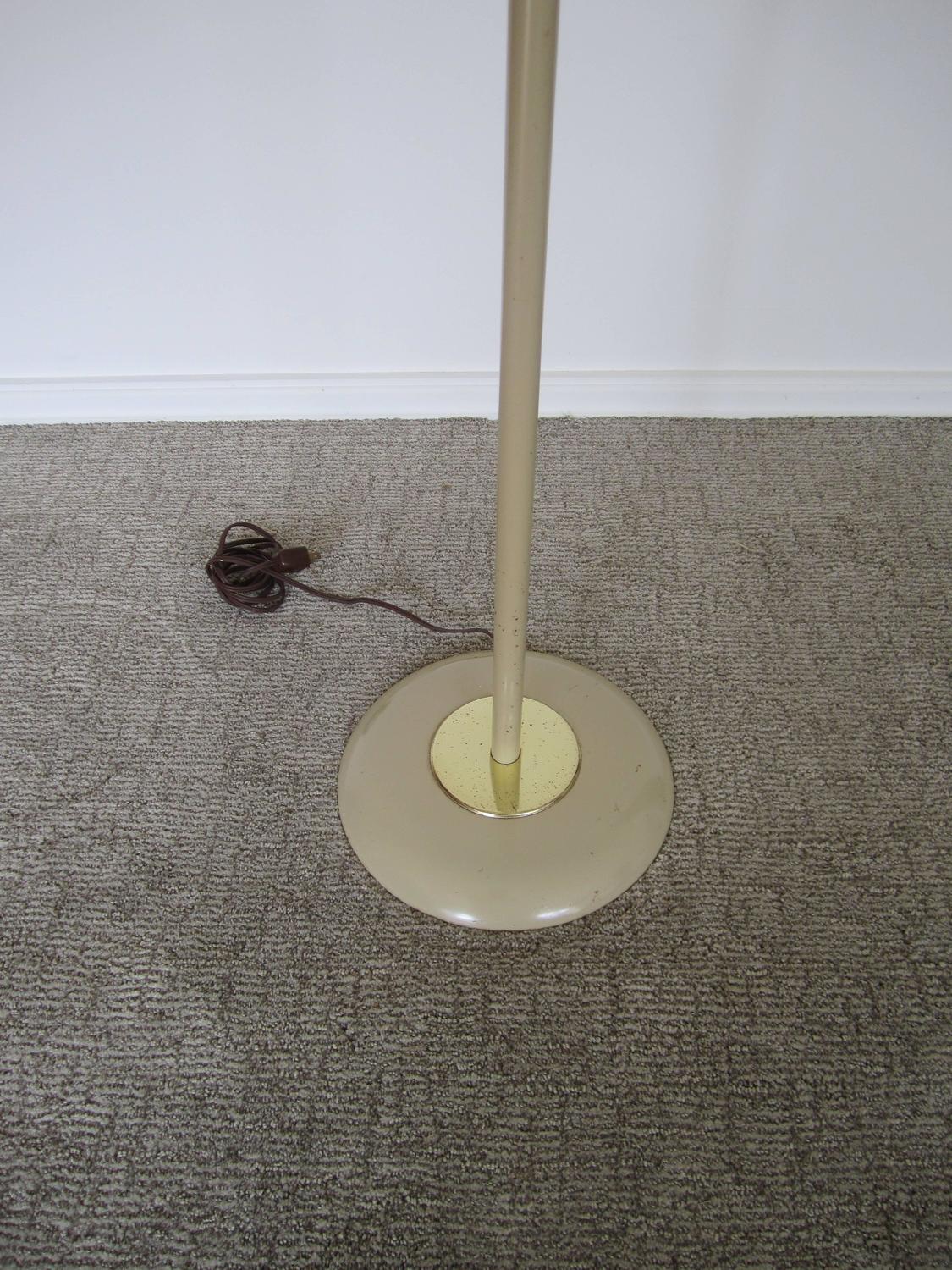 MidCentury Modern Tri Light Adjustable Floor Lamp For Sale at 1stdibs