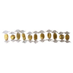 Italian Murano Gold Candy Pieces, Set of 11