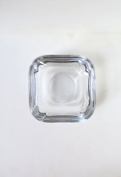 French Art Glass Bowl, Catchall or Ashtray, Midcentury Modern, 20th C, France
