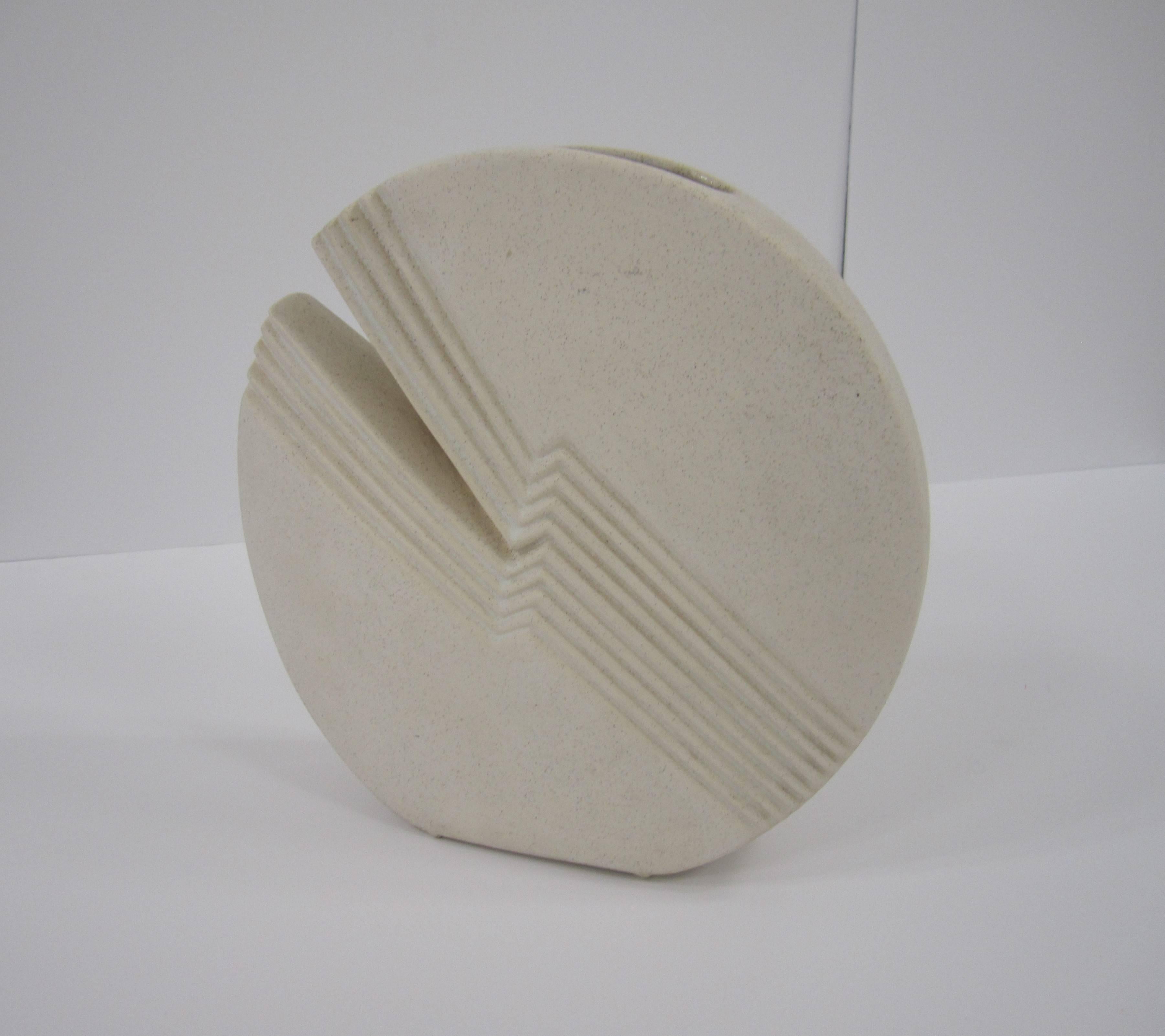 Pottery Postmodern Italian Sculpture Vase