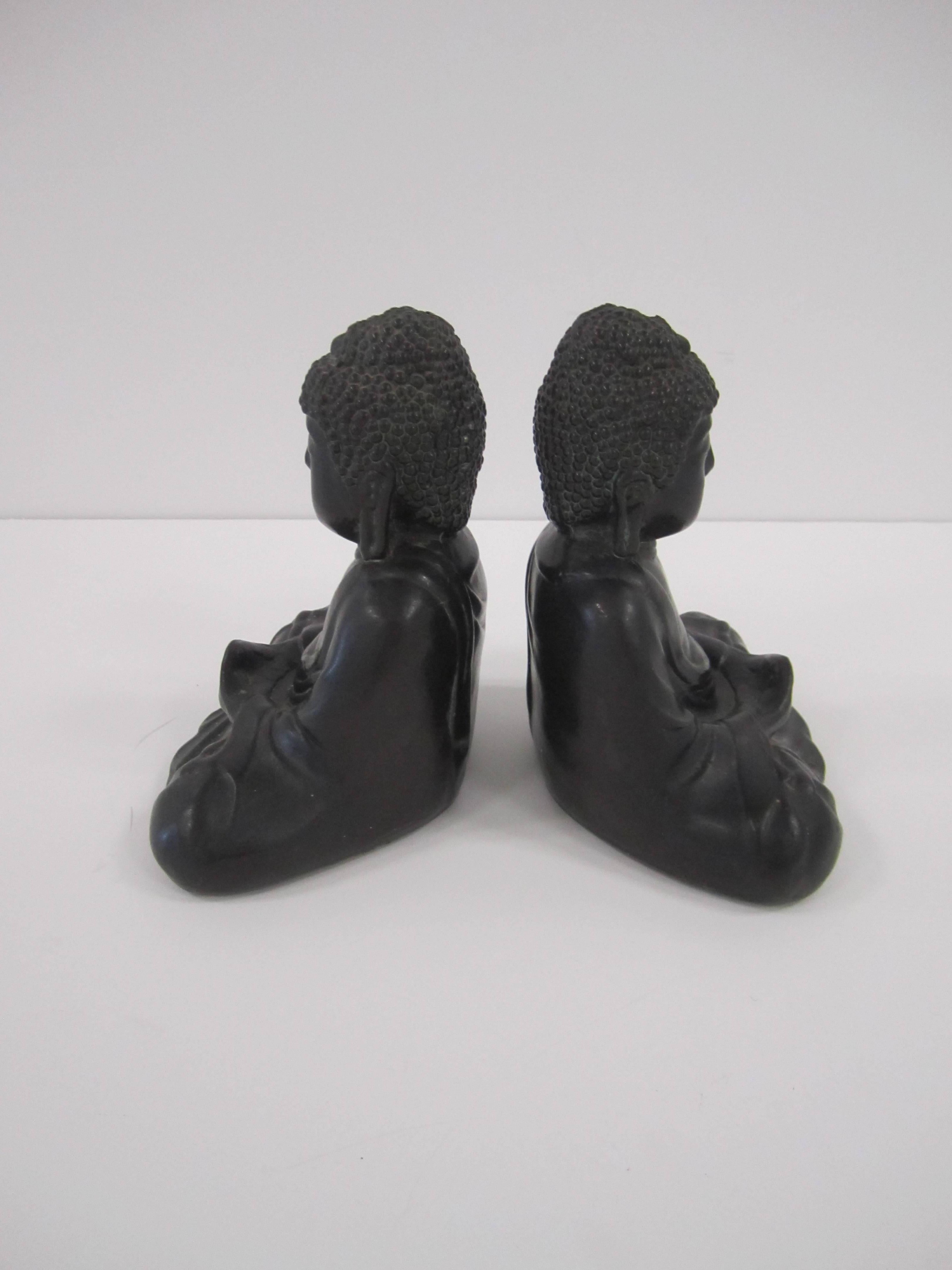 Early 20th Century Special Pair of Buddha Bookends, 1920s