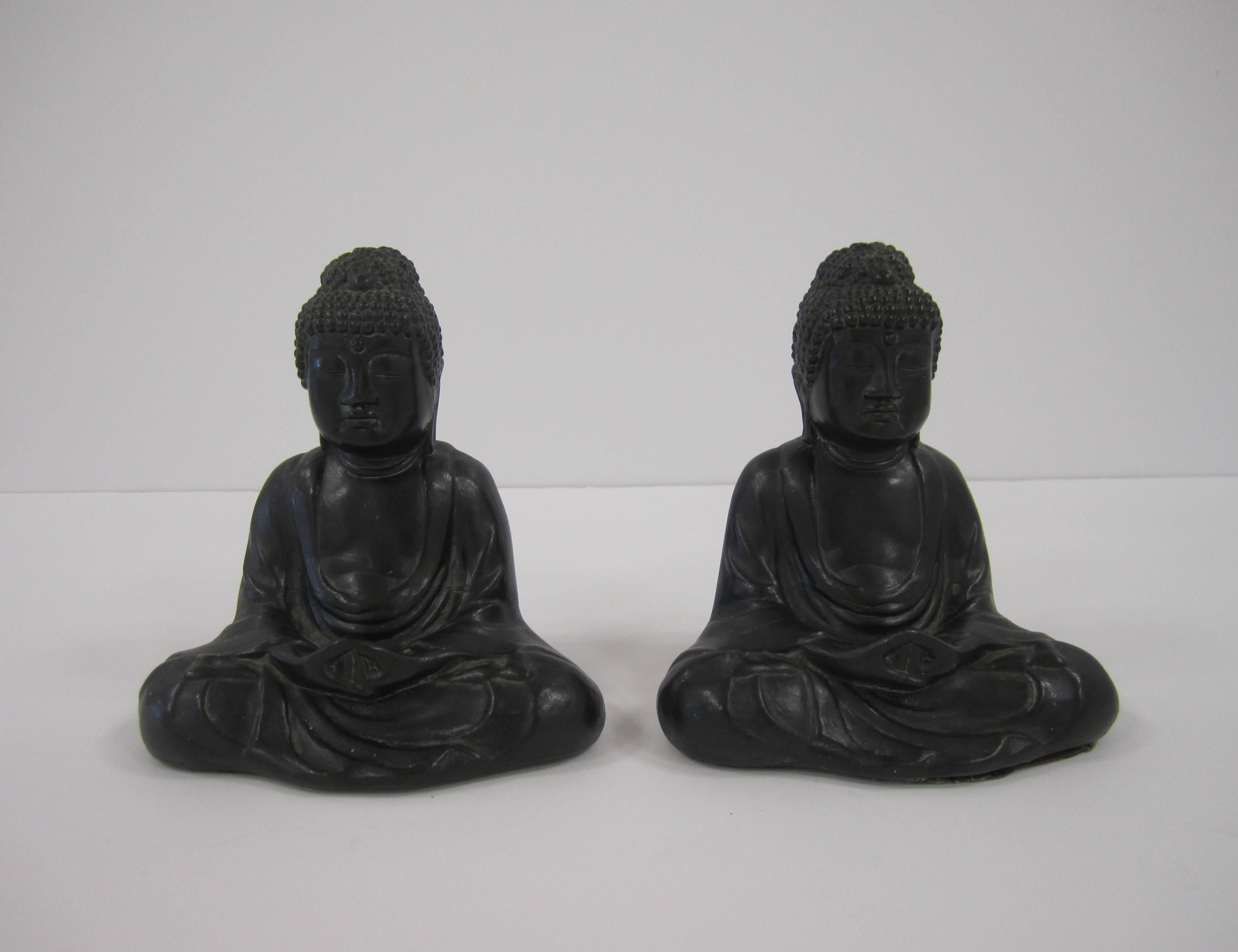 Special Pair of Buddha Bookends, 1920s 1