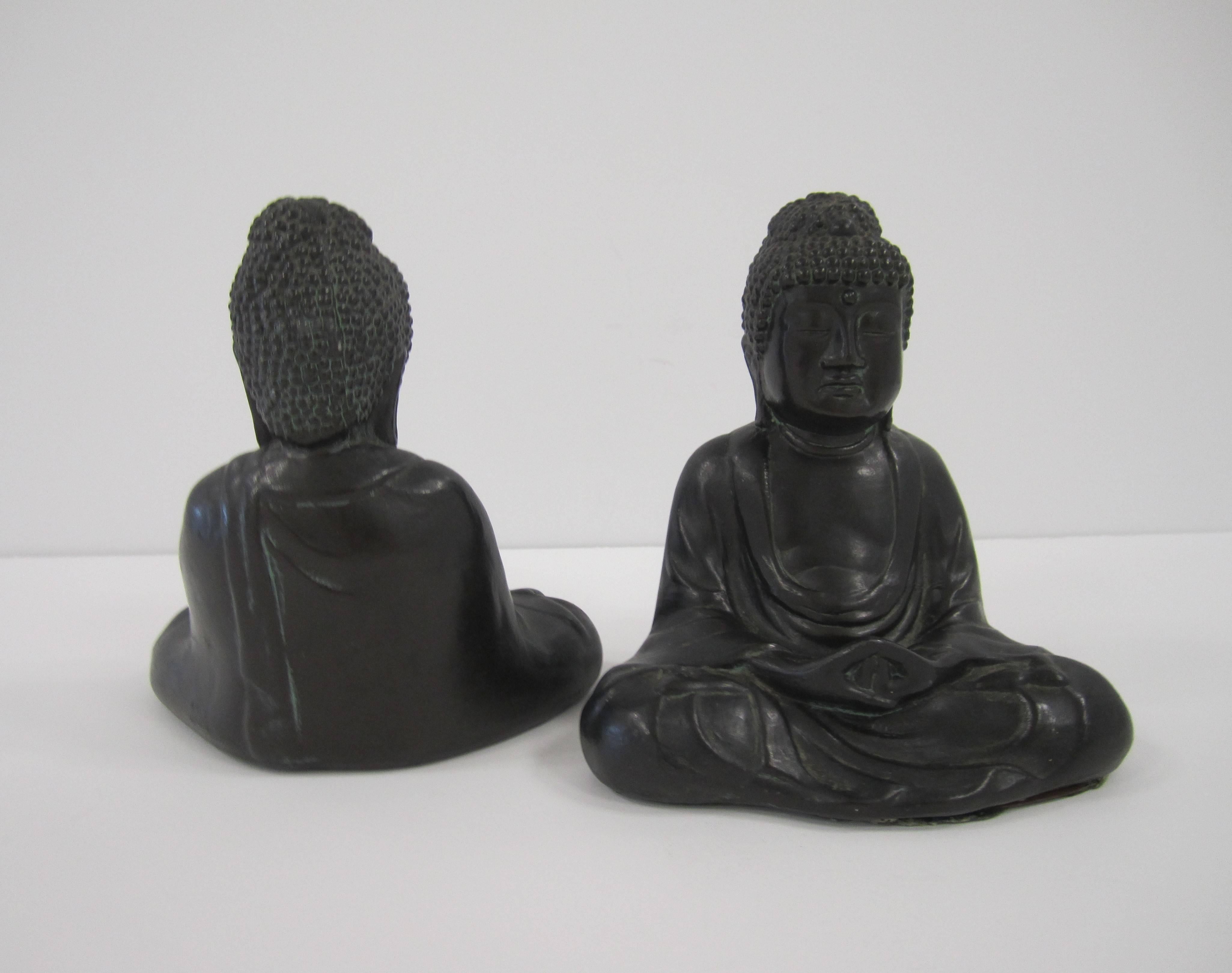 Special Pair of Buddha Bookends, 1920s In Excellent Condition In New York, NY