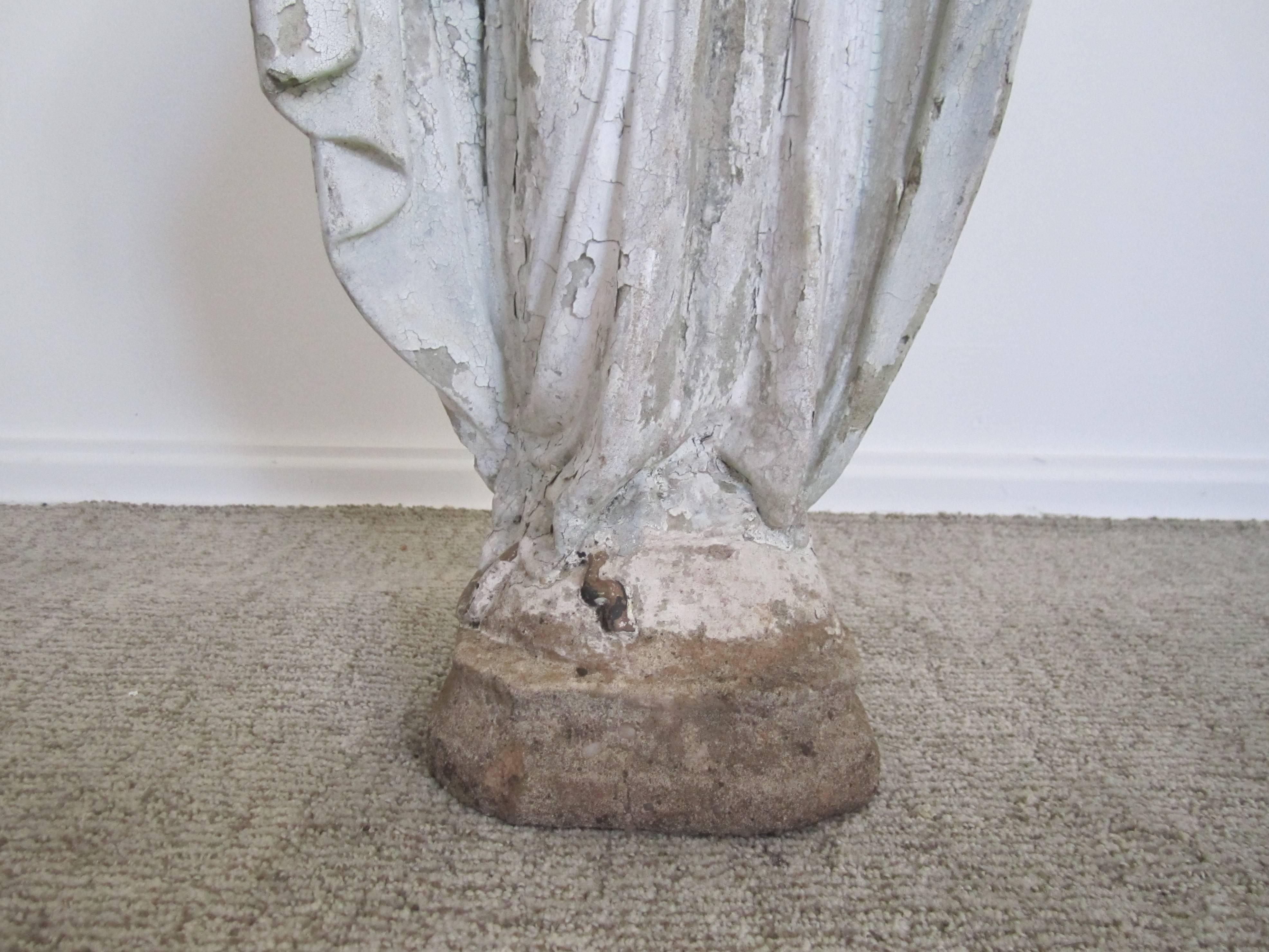 Vintage Virgin Mary Garden Sculpture Statue 2