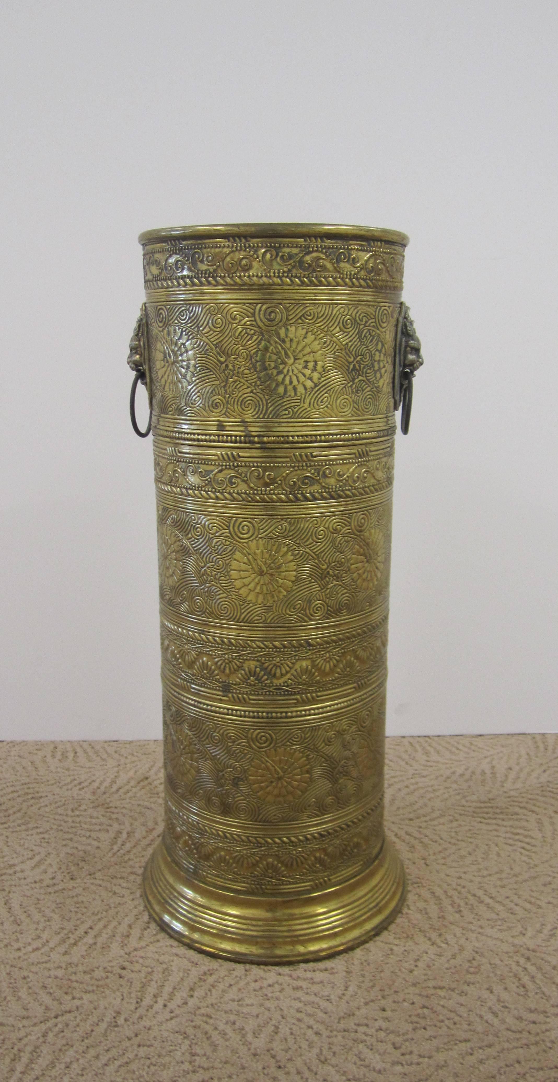 antique brass umbrella stand