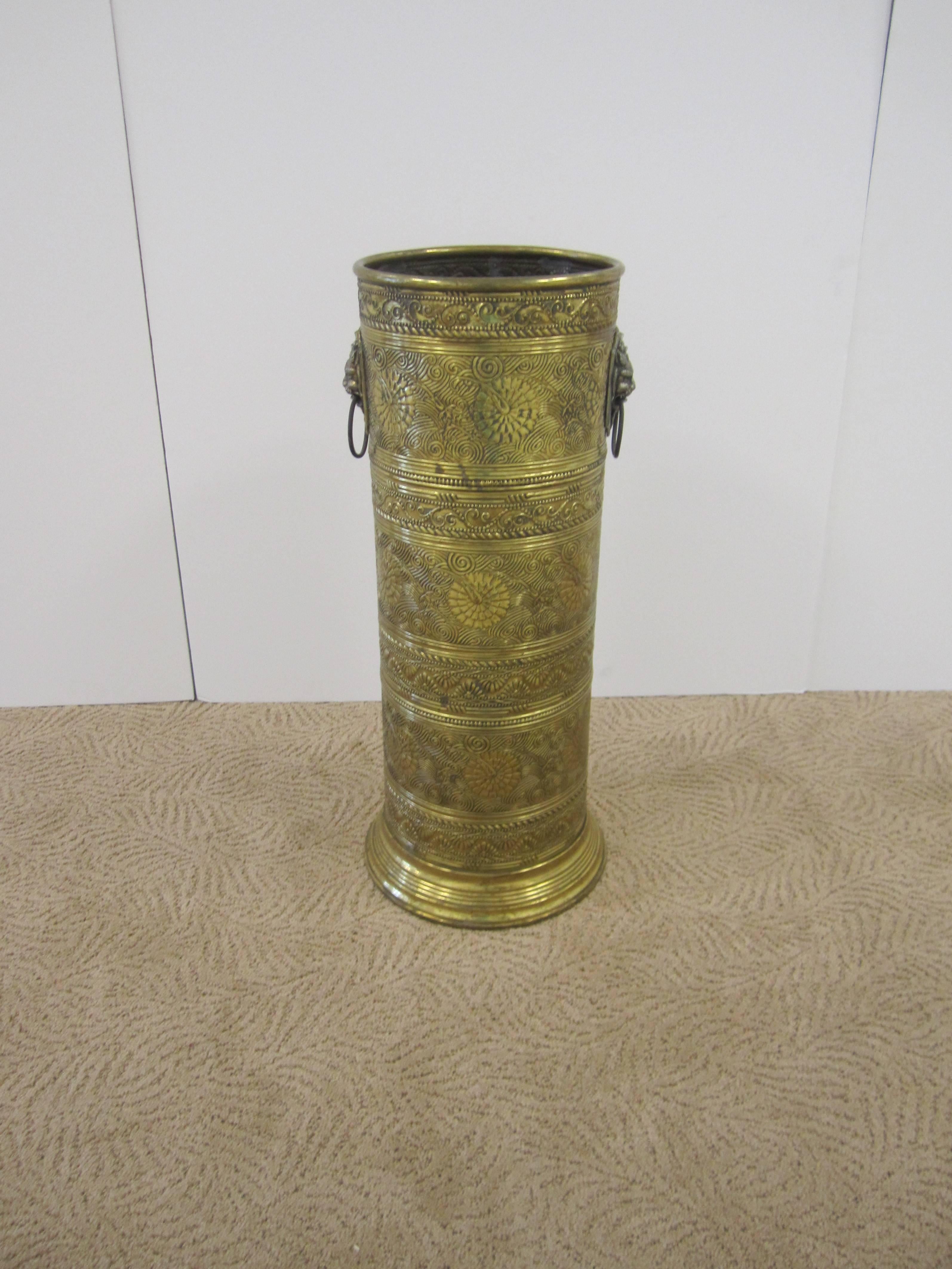 vintage brass umbrella holder