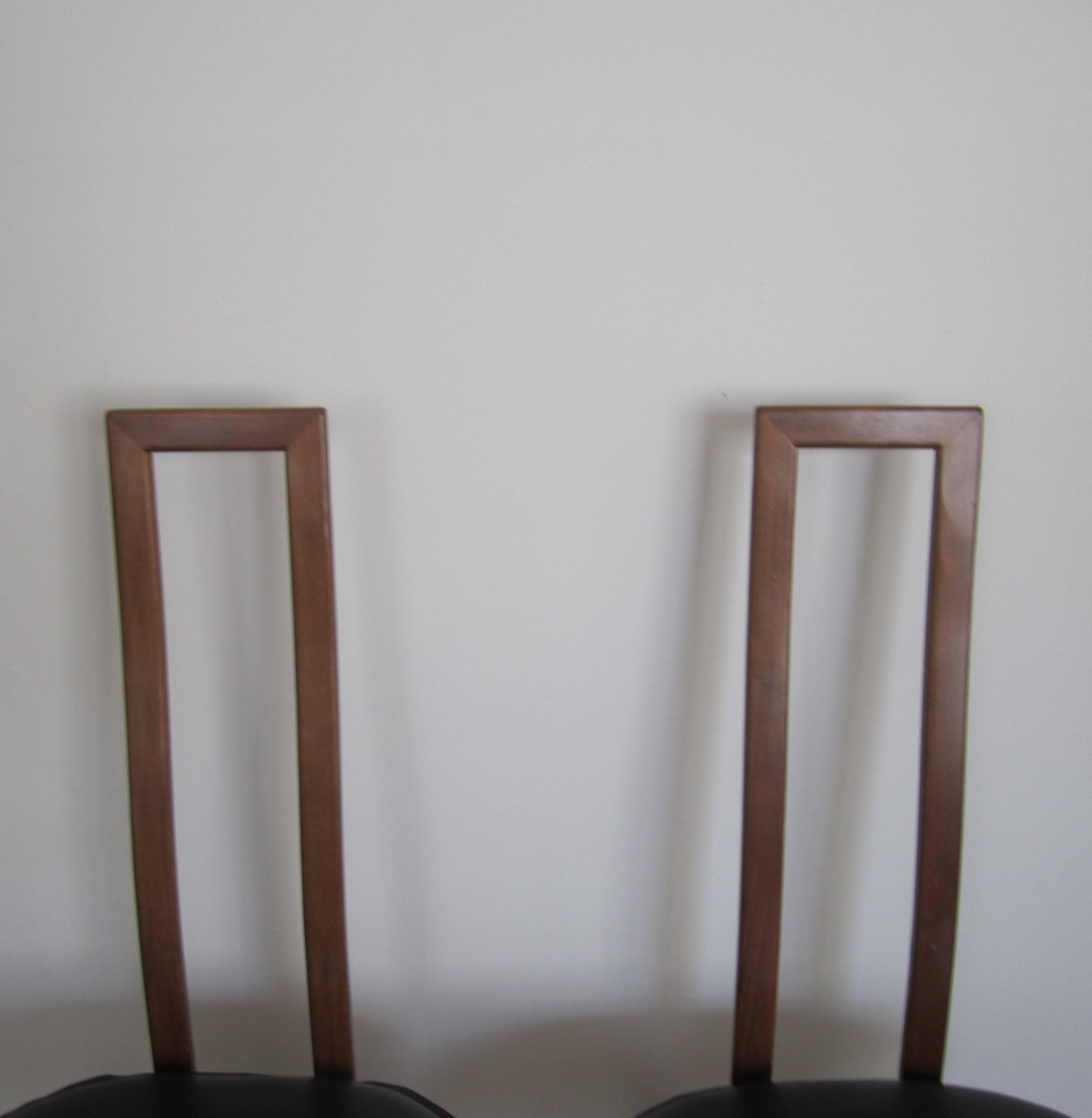 Pair of Modern Italian Side Chairs 5