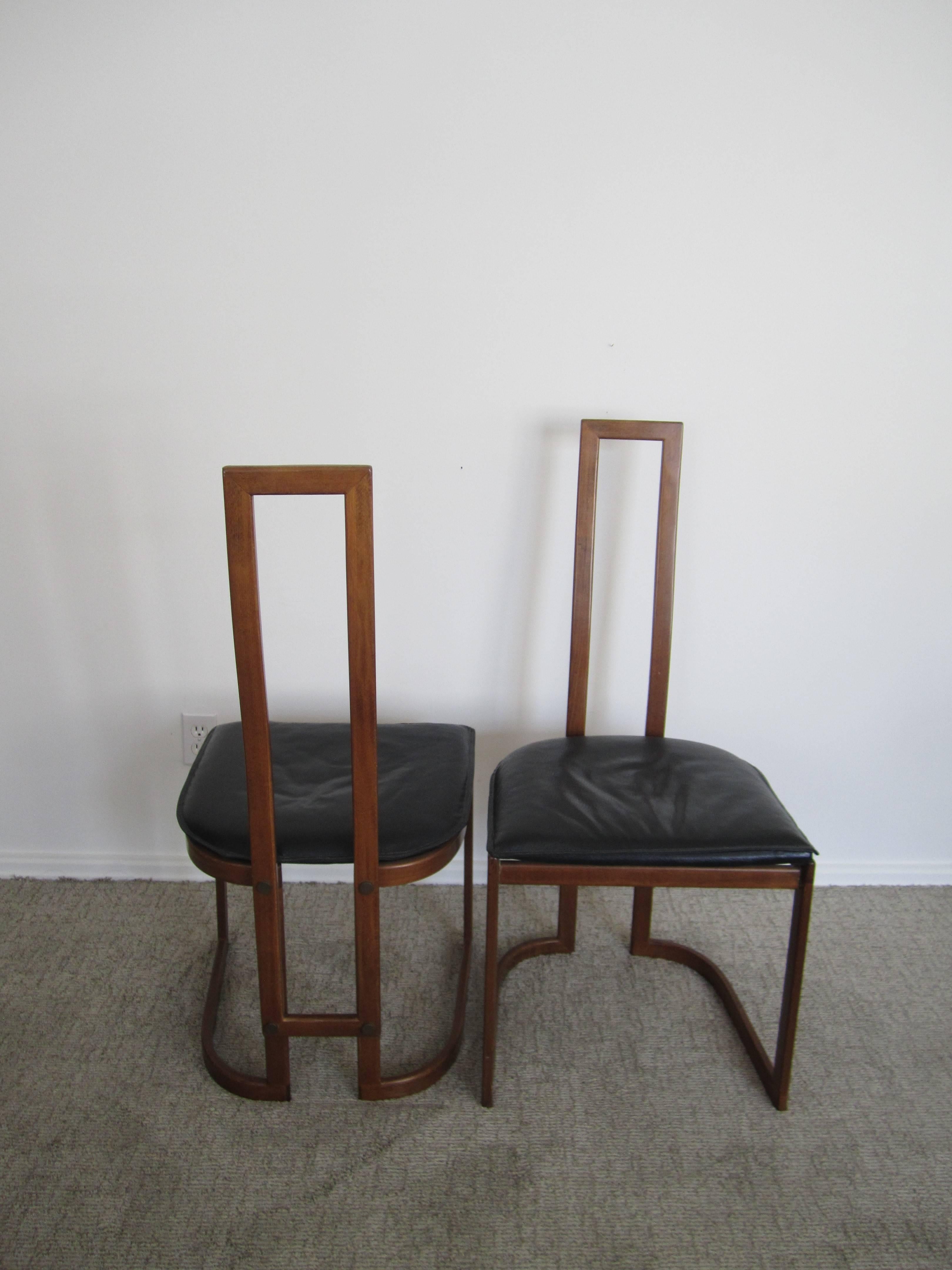 Pair of Modern Italian Side Chairs 2