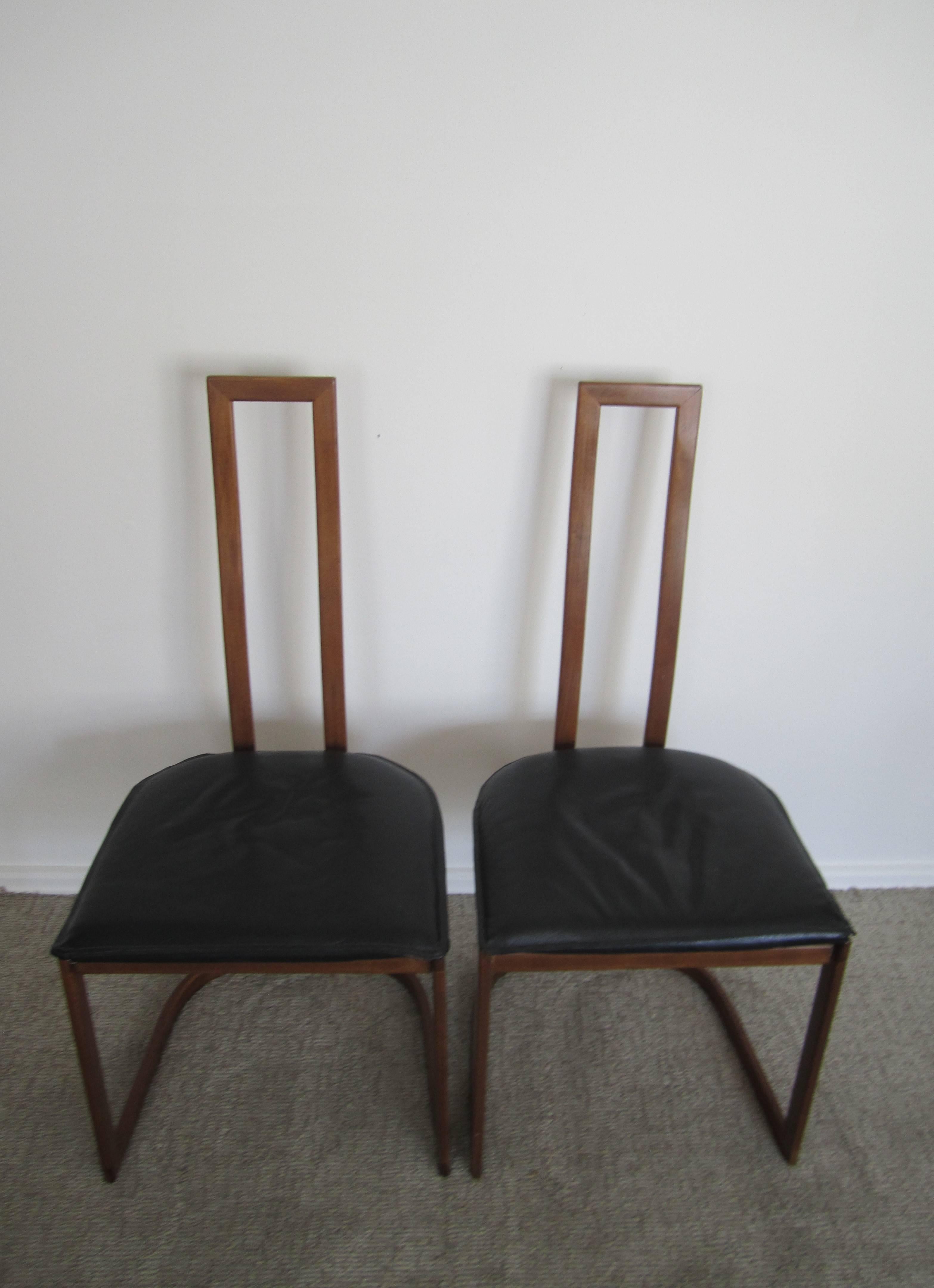 Pair of Modern Italian Side Chairs 3