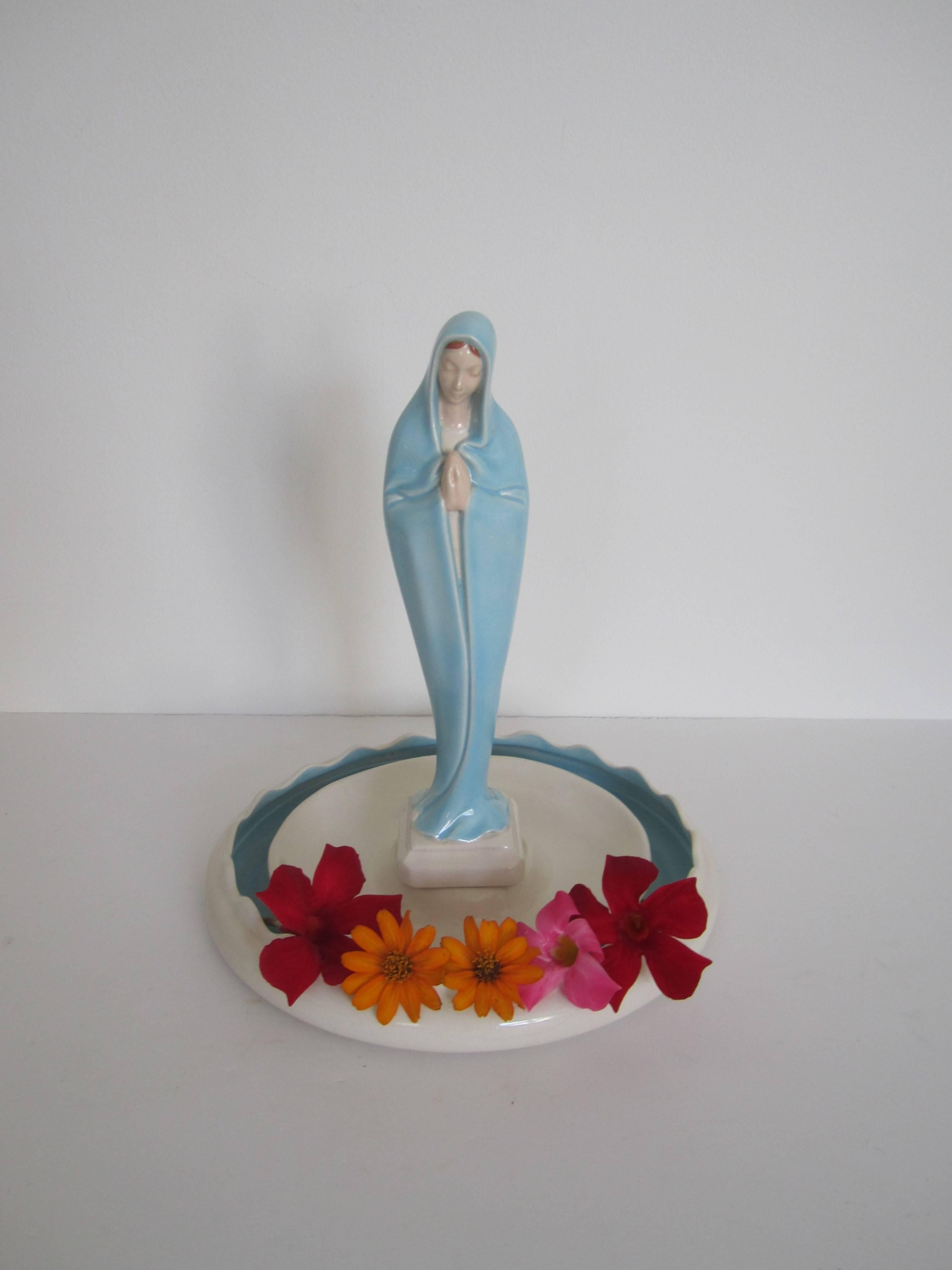Vintage Mother Mary Sculpture  2