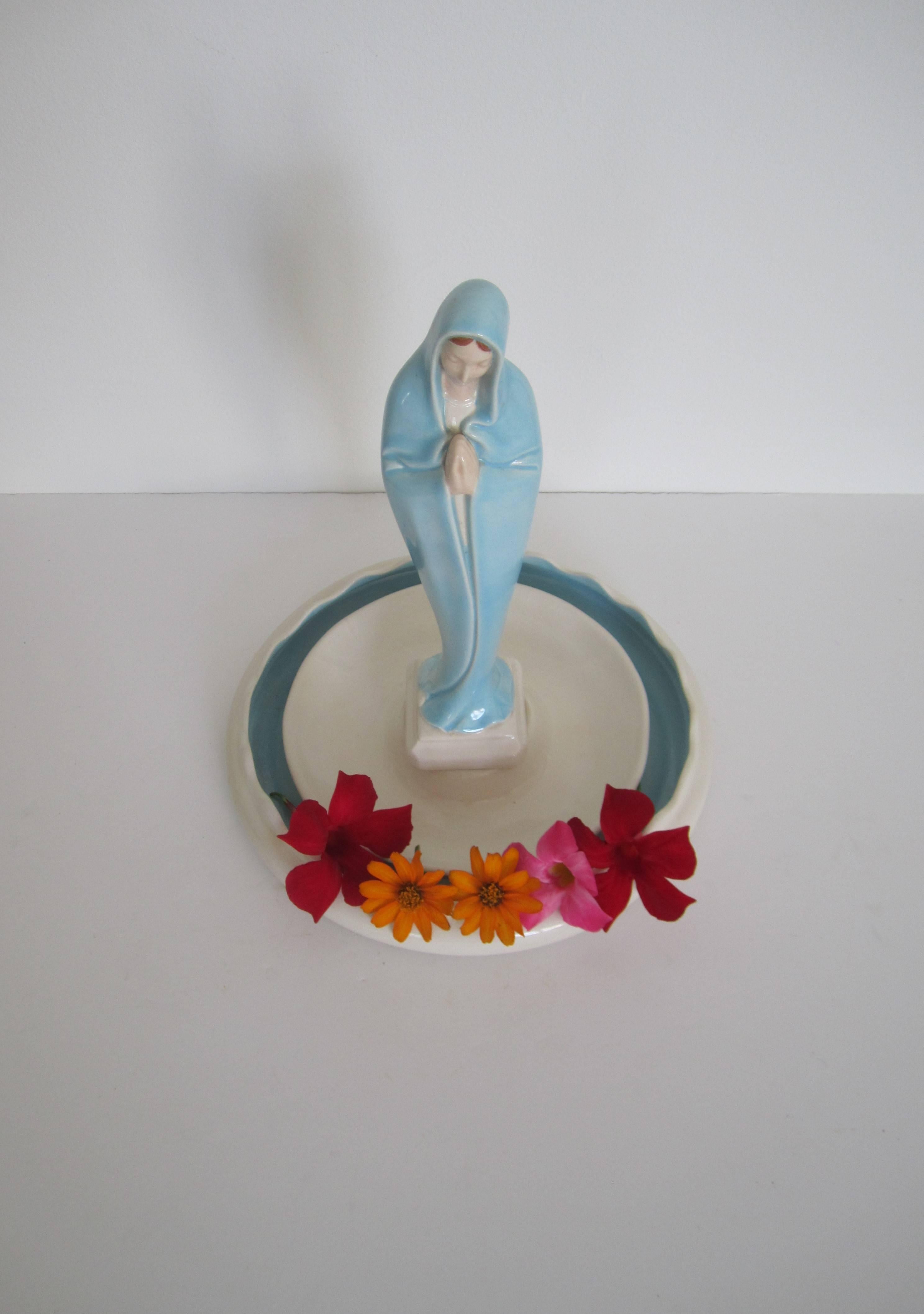 Vintage Mother Mary Sculpture  3