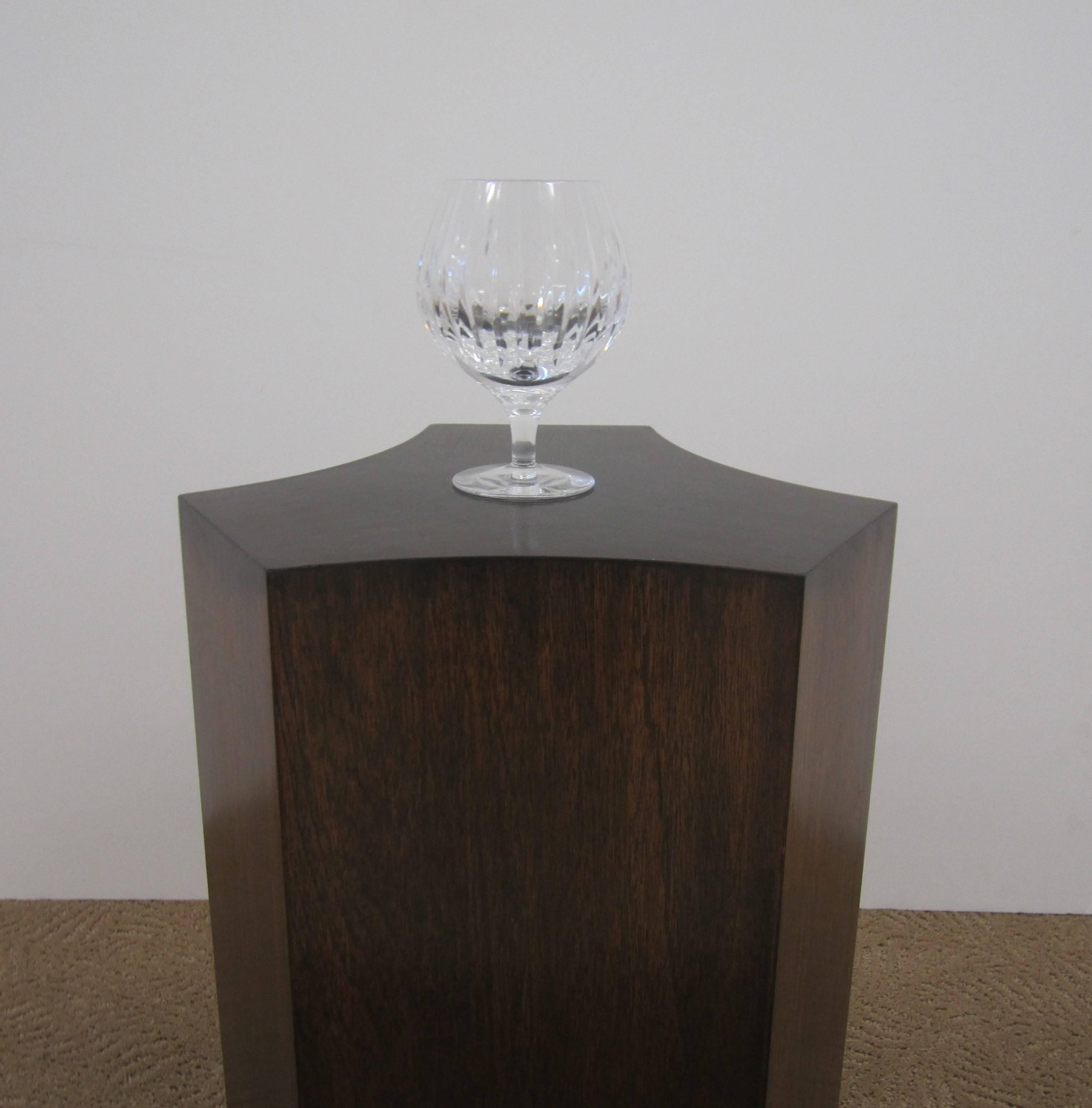 Elegant Vintage Geometric Pedestal Side Table 4