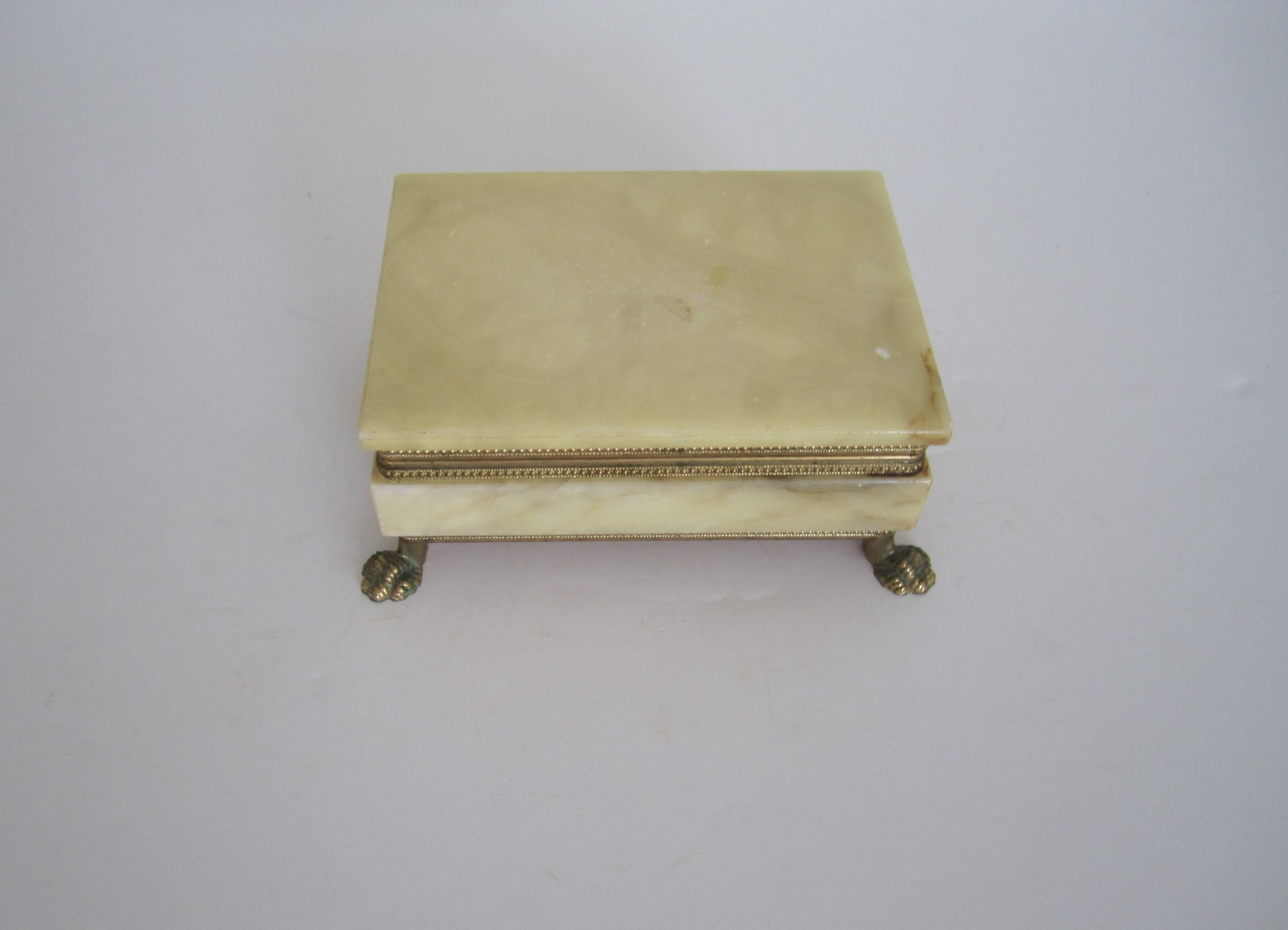 alabaster jewellery box