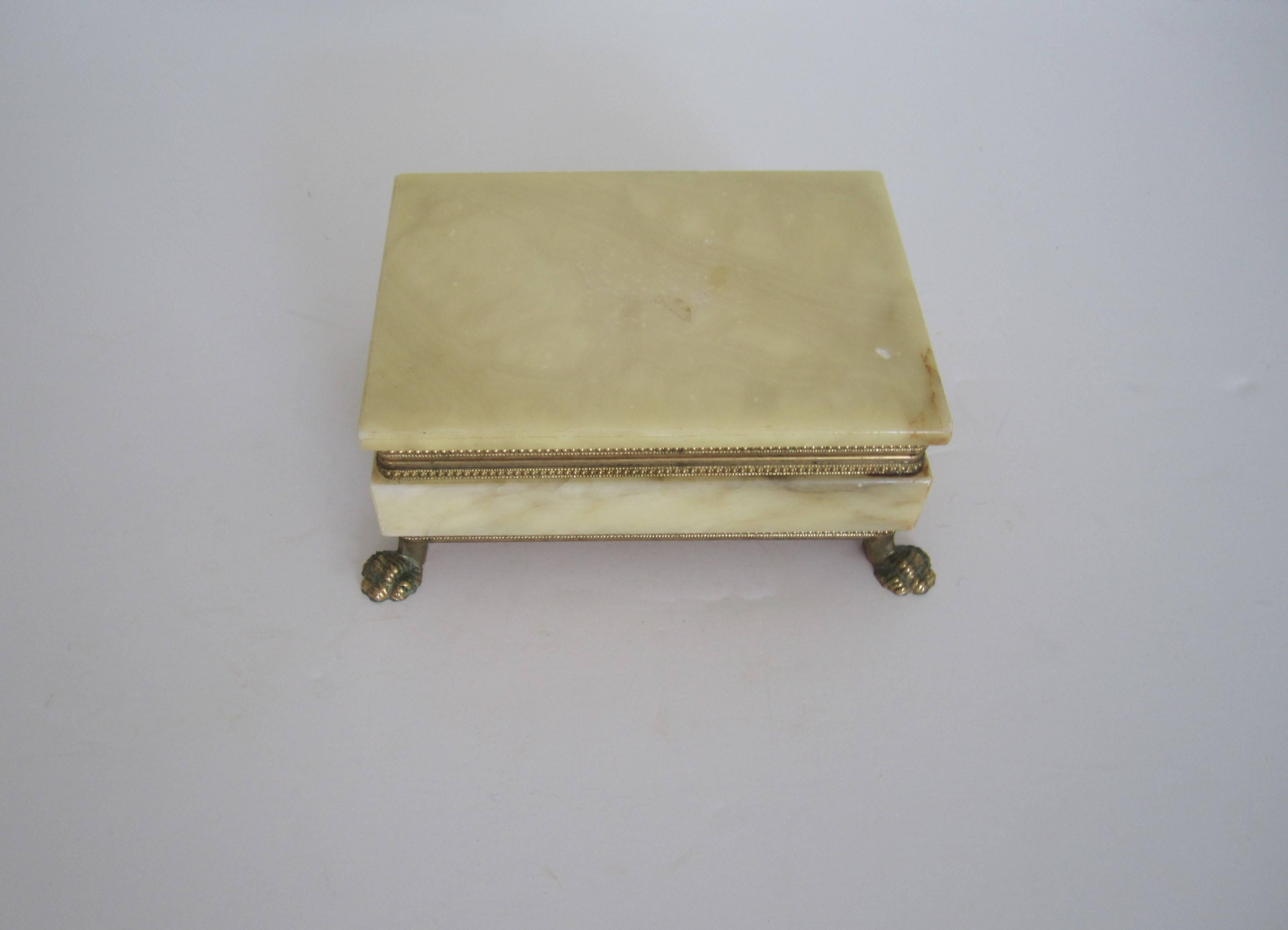 alabaster jewellery box