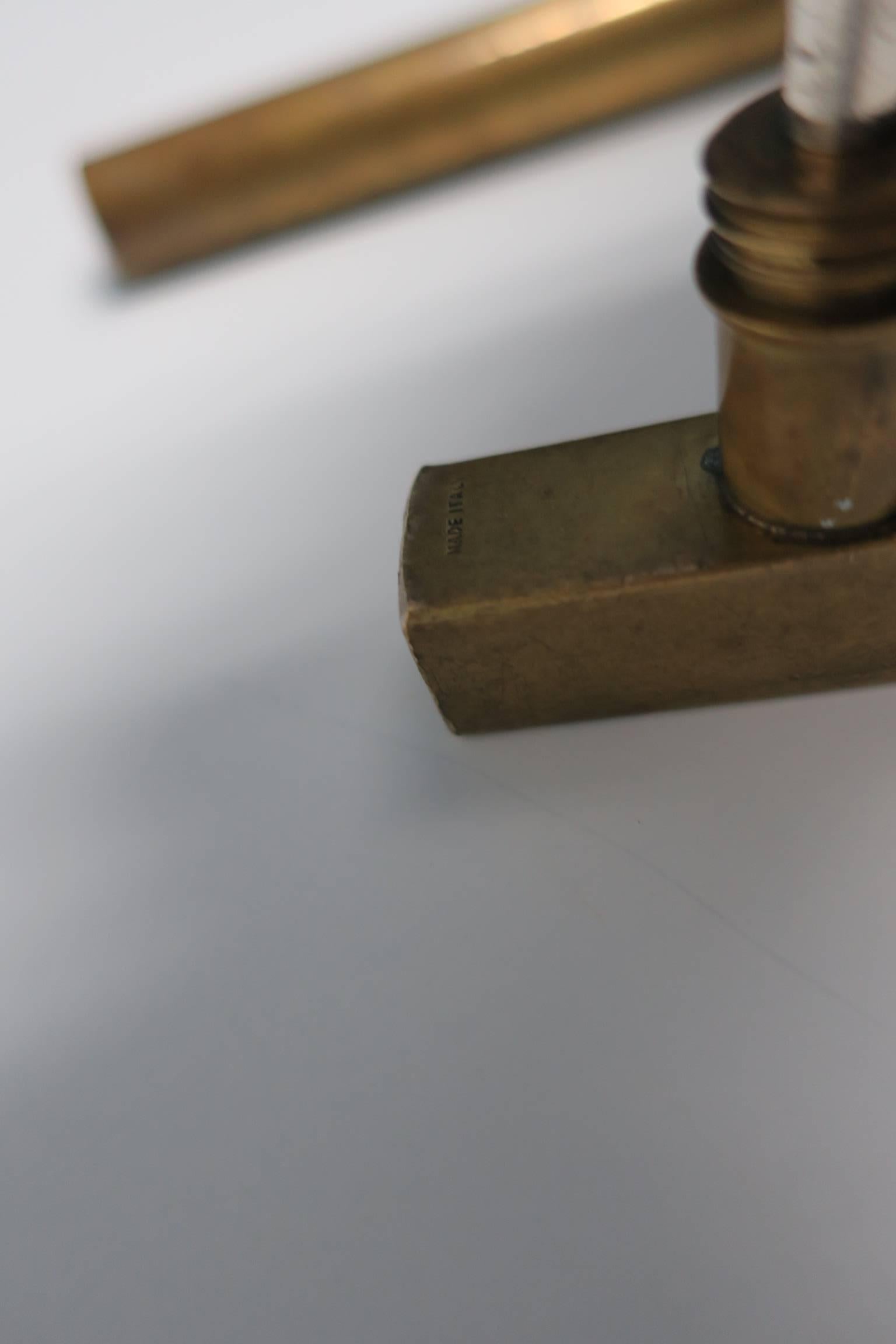 Modern Italian Brass Hammer Tool Corkscrew Bottle Opener 