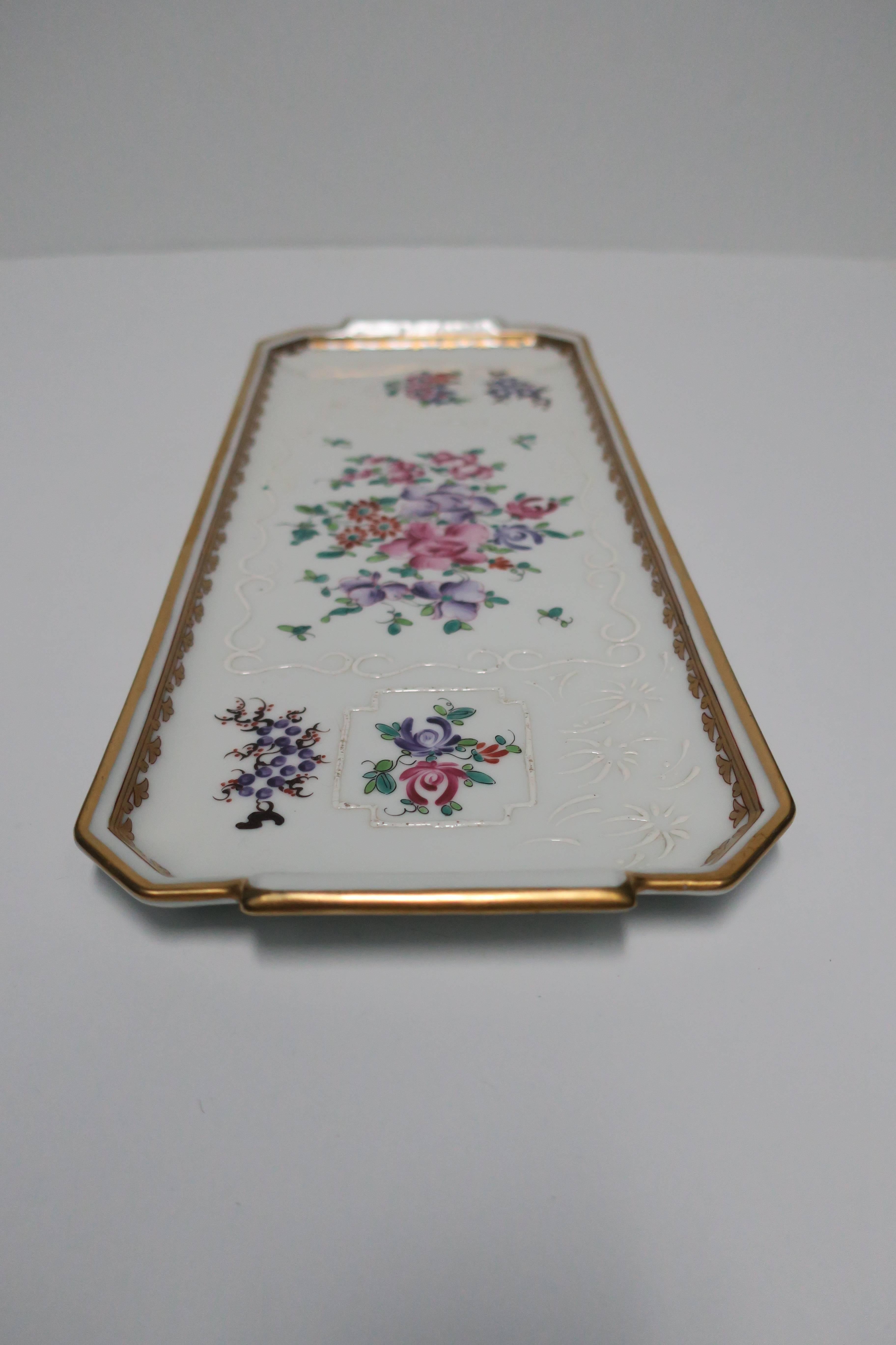 20th Century French Porcelain Serving Tray