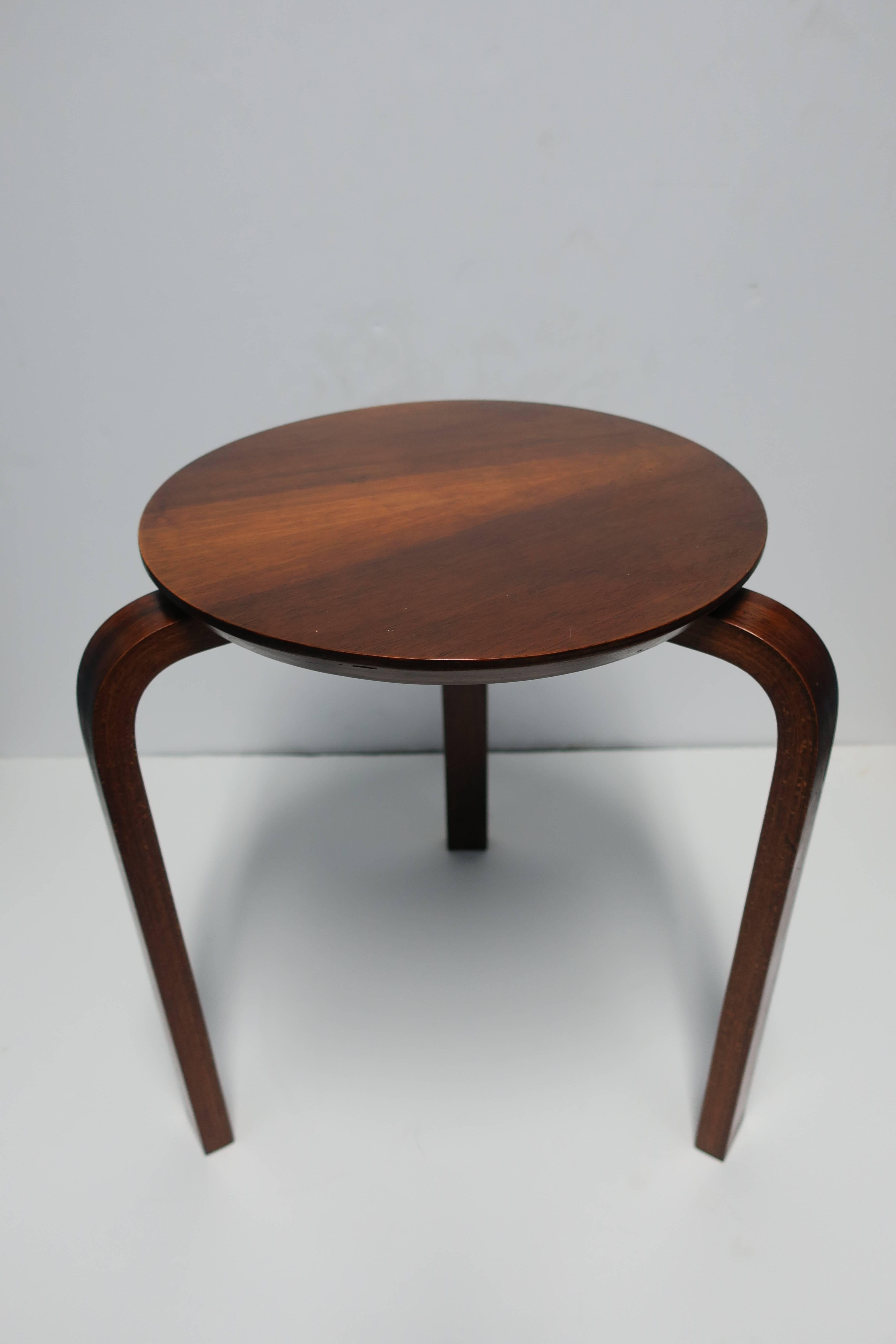 Bentwood Stool or Drinks Table  In Good Condition For Sale In New York, NY