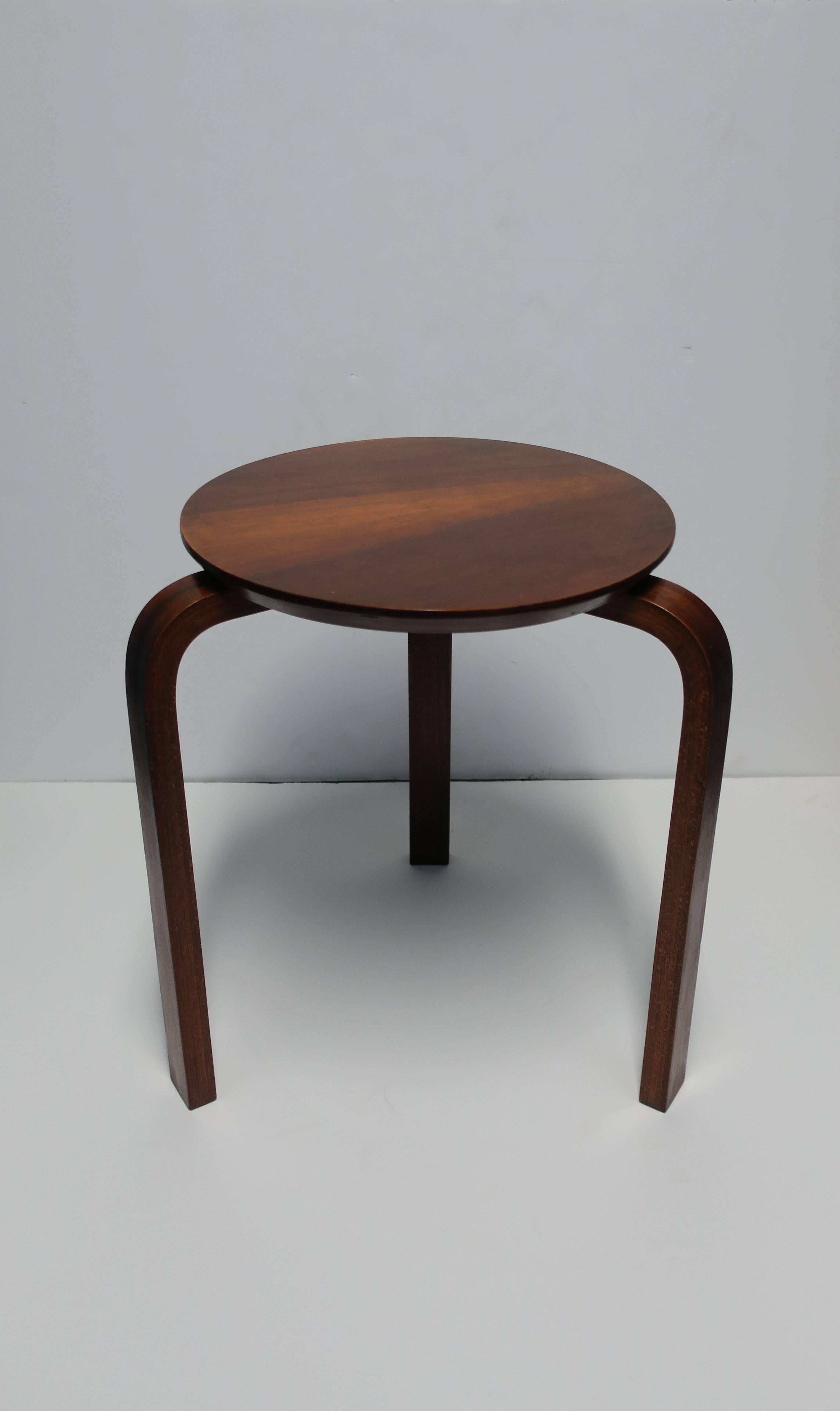 Mid-Century Modern Bentwood Stool or Drinks Table  For Sale