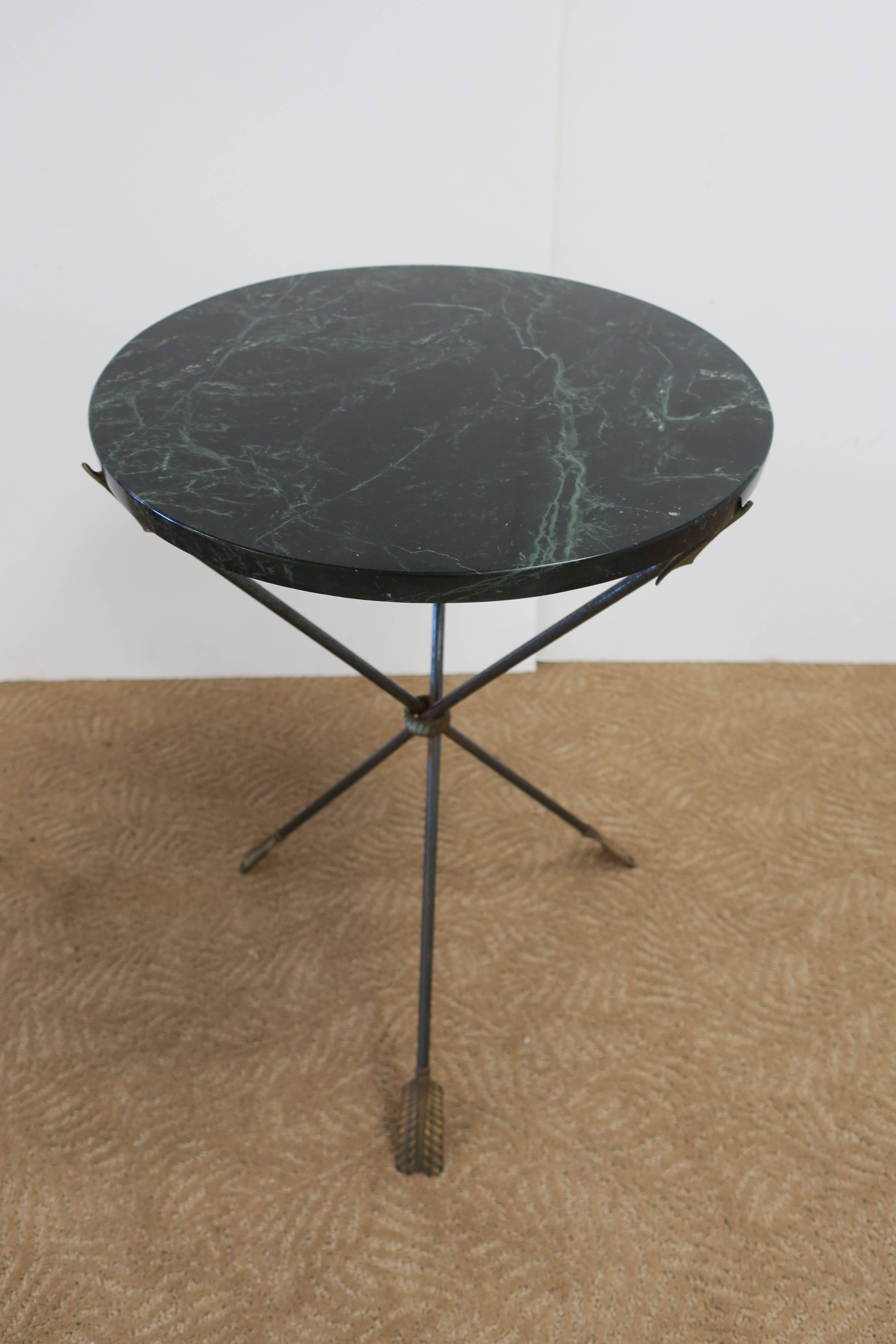 dark green side table