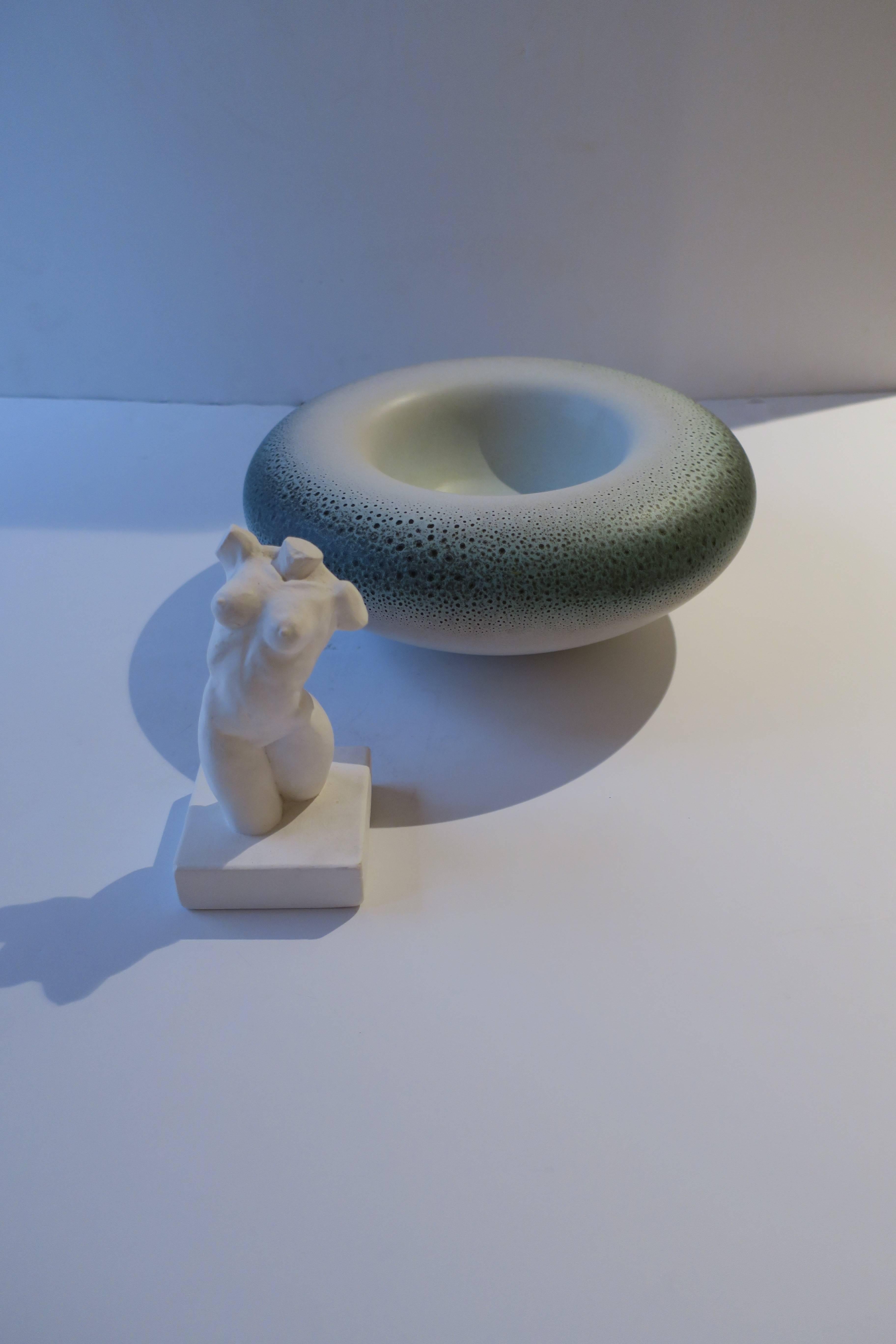 Italian Postmodern Round Ceramic Pottery Bowl 3