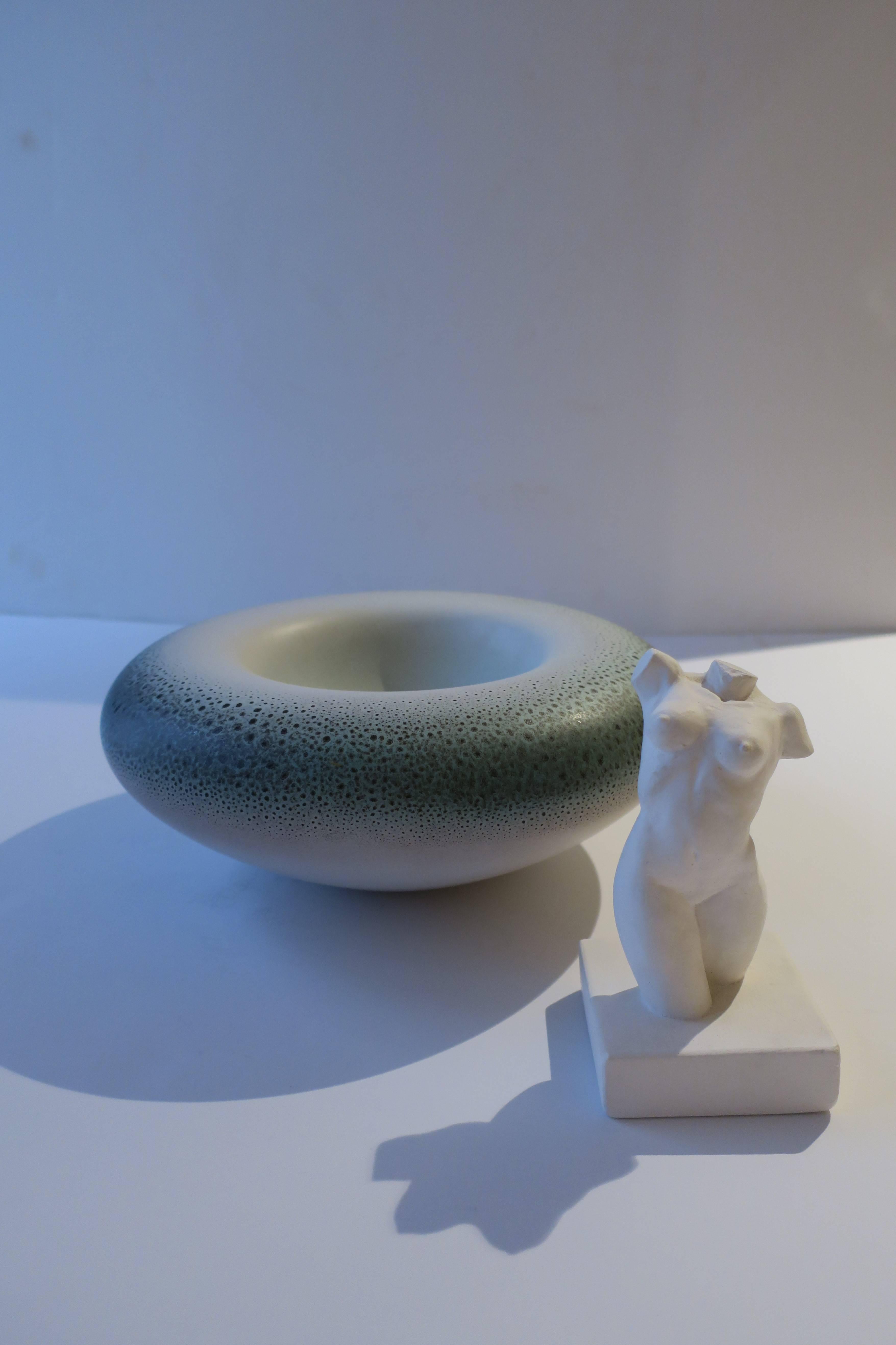 Italian Postmodern Round Ceramic Pottery Bowl 4
