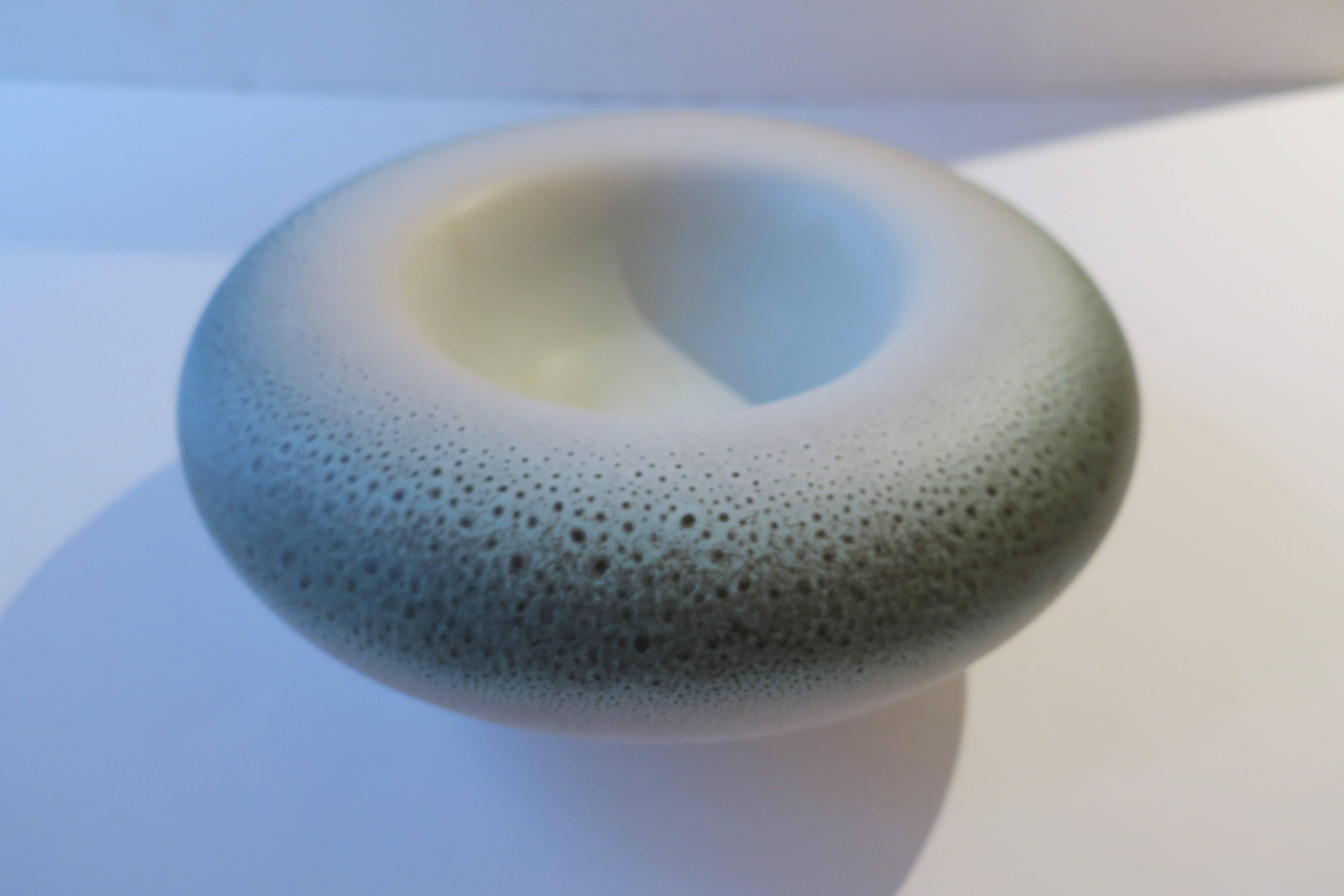 20th Century Italian Postmodern Round Ceramic Pottery Bowl
