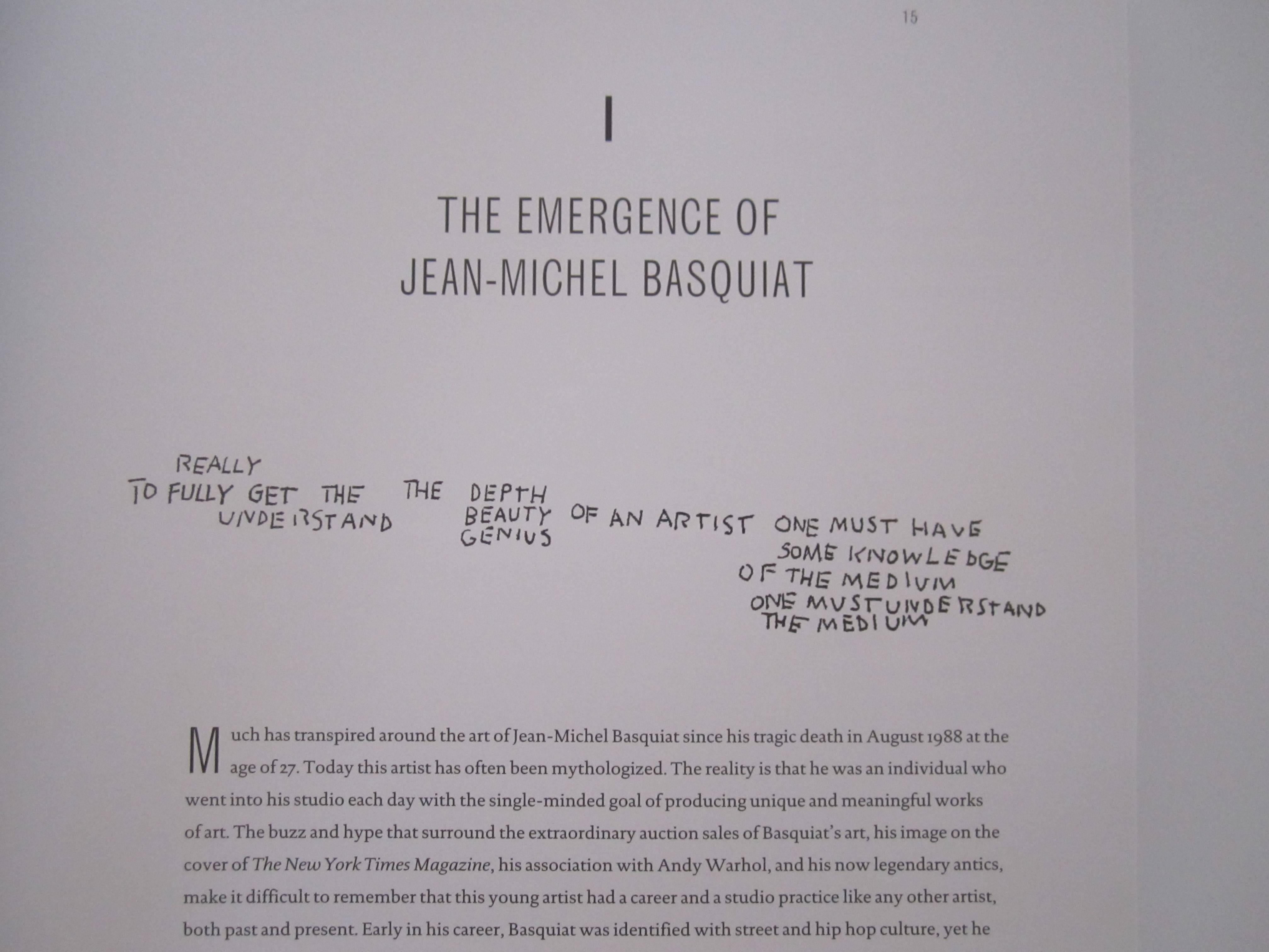American Jean-Michel Basquiat Drawing Book