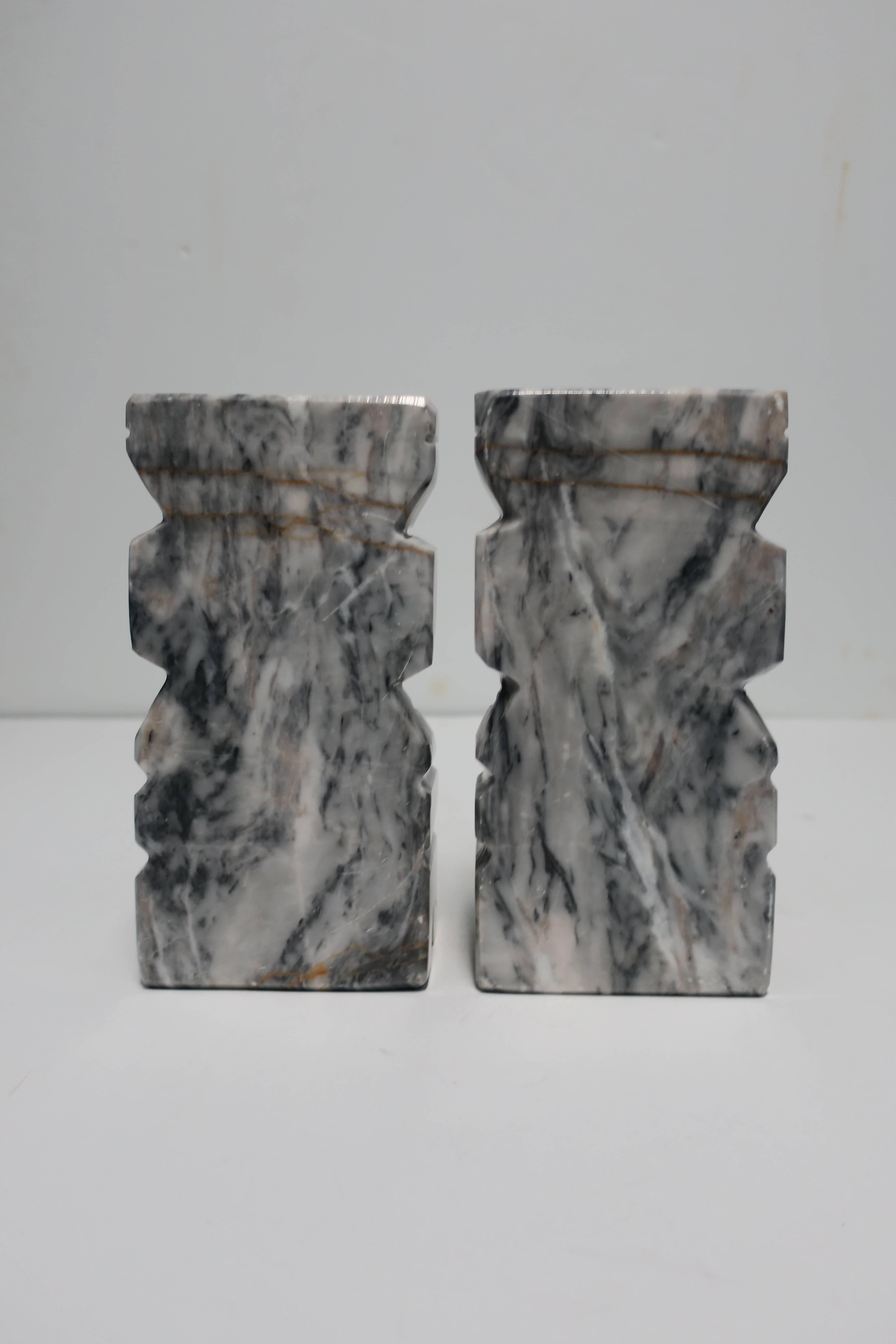 Tribal Marble Bookends For Sale 1