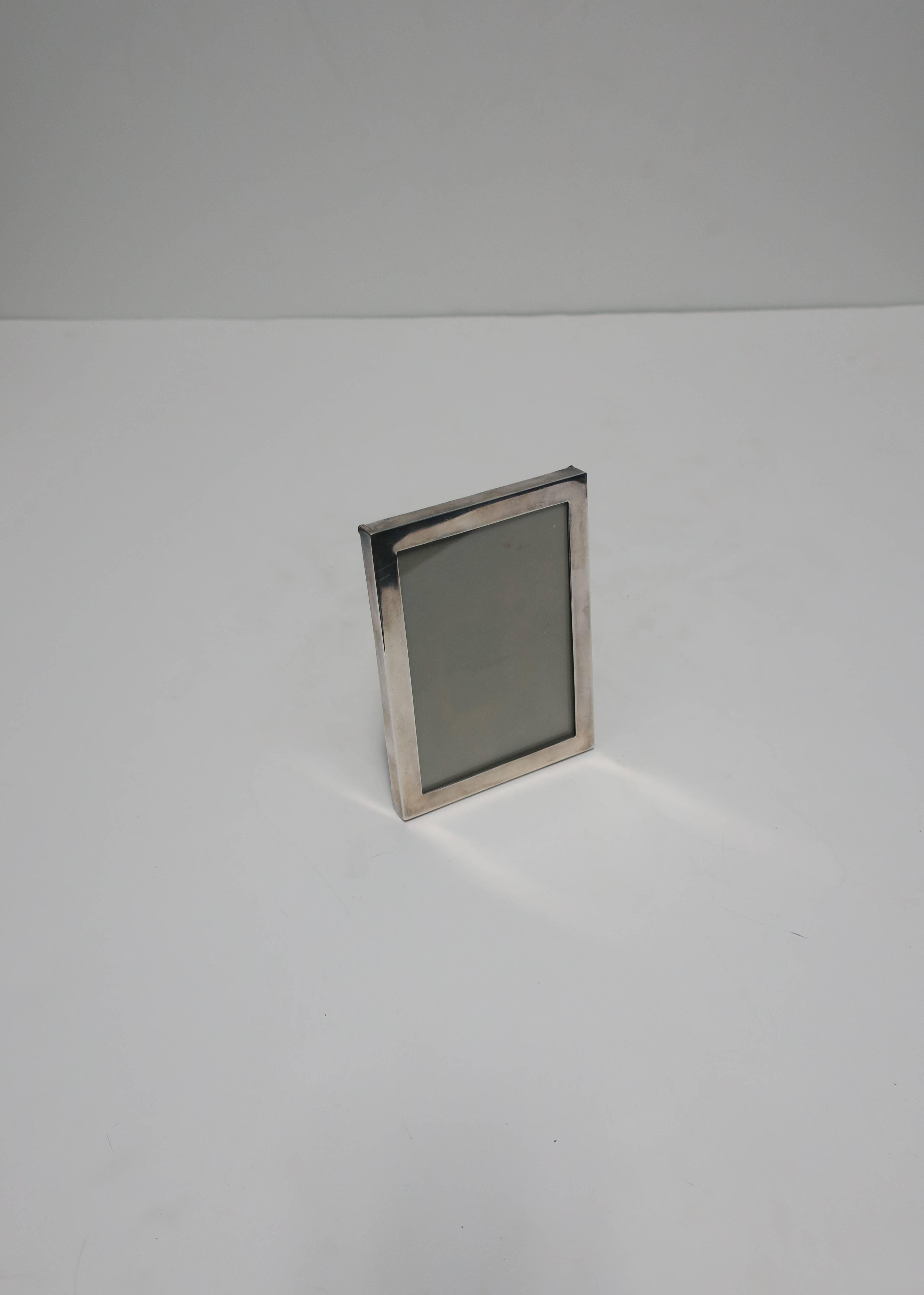 Modern Cartier Picture Frame in Sterling Silver 2