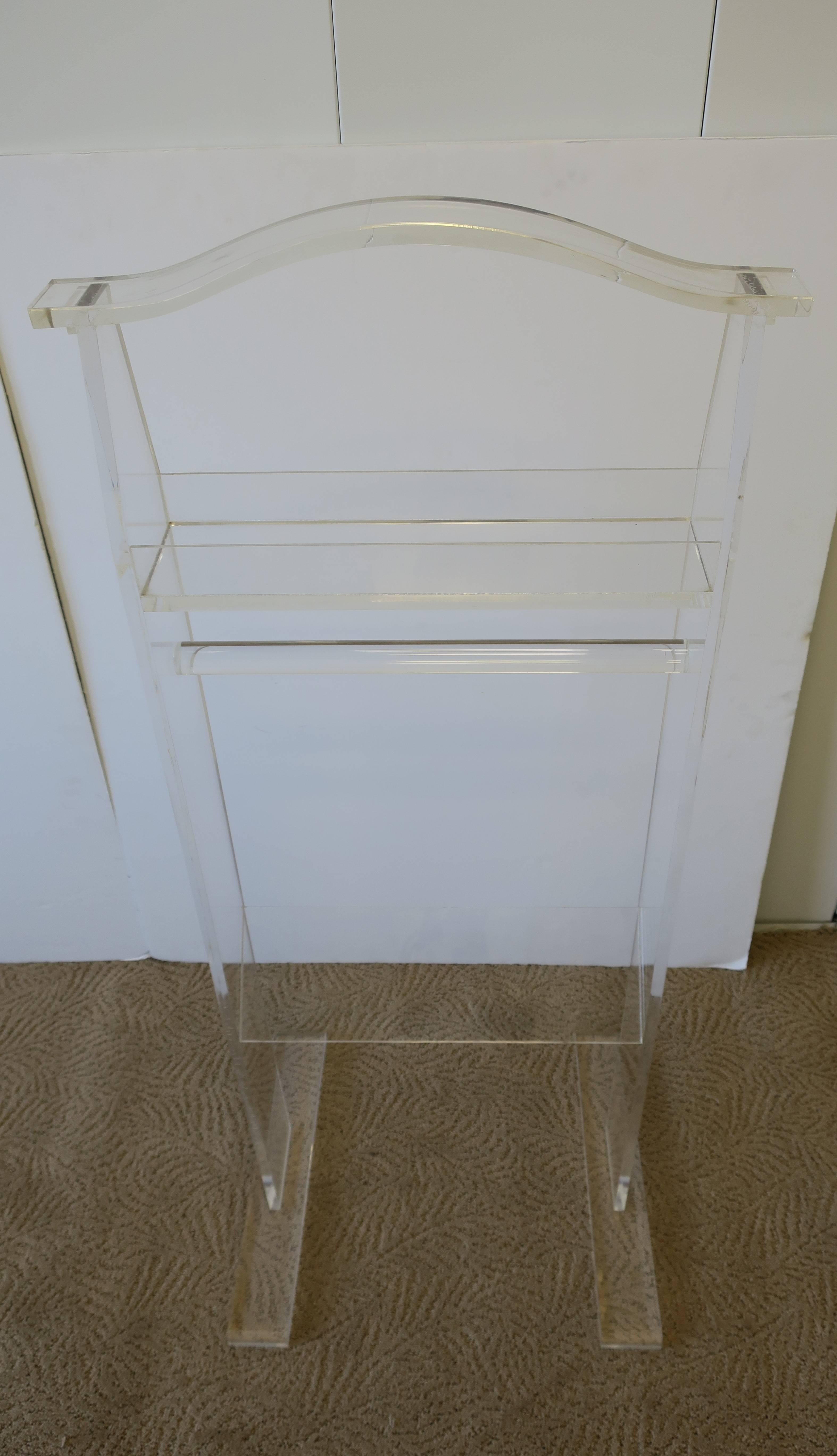 Lucite Clothing Valet or Rack 1