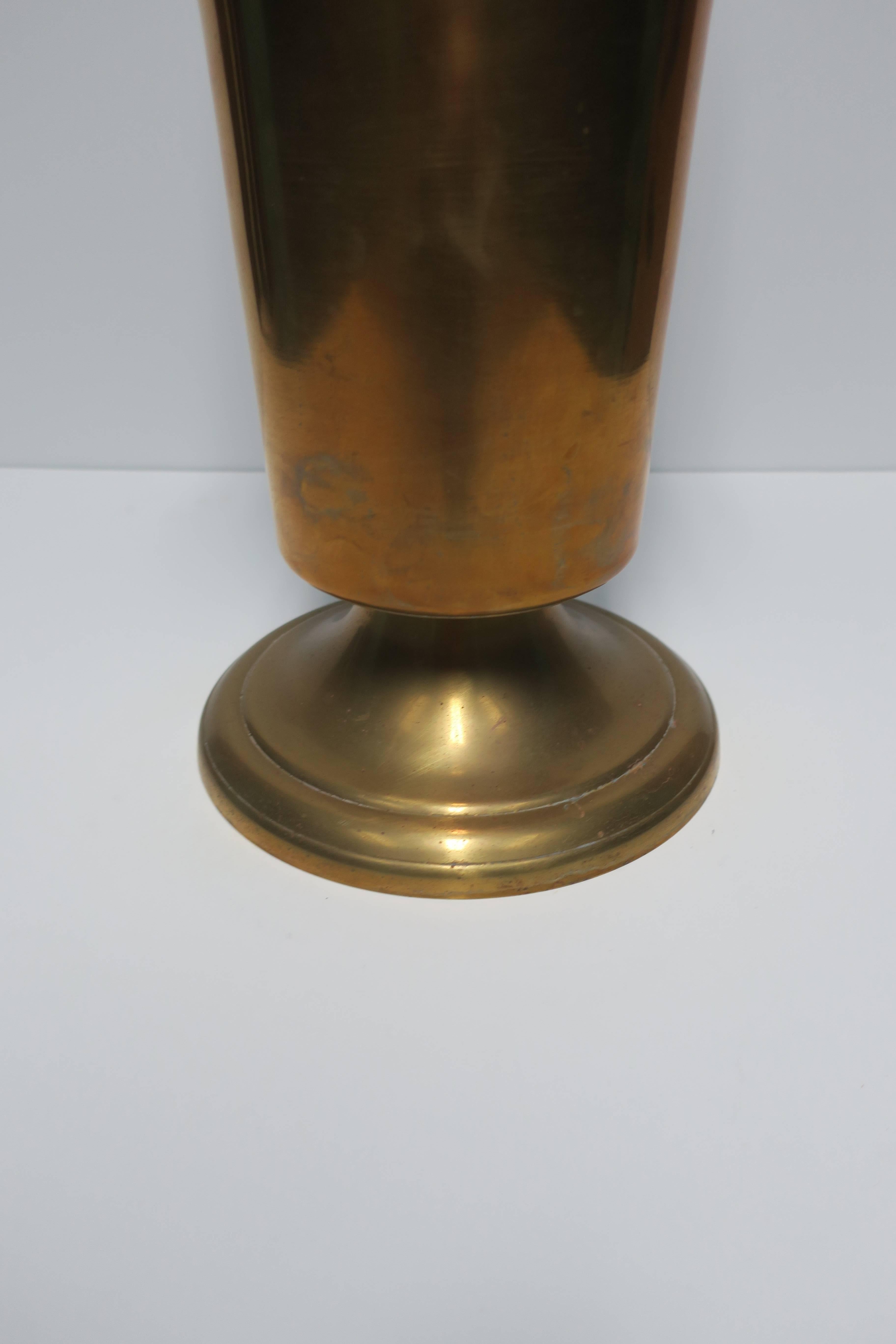 Vintage Brass Urn Umbrella Stand 5