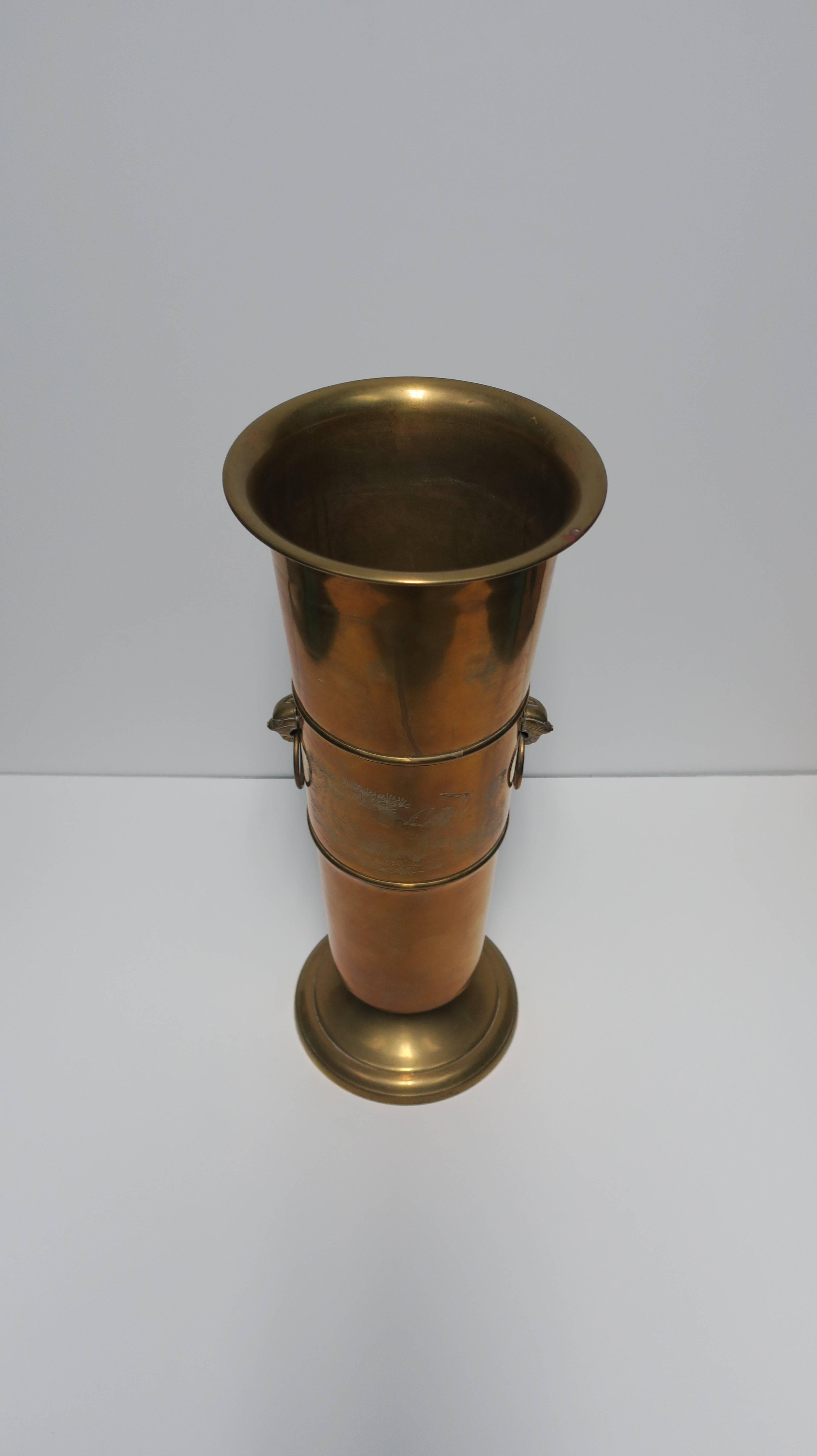 Vintage Brass Urn Umbrella Stand 4