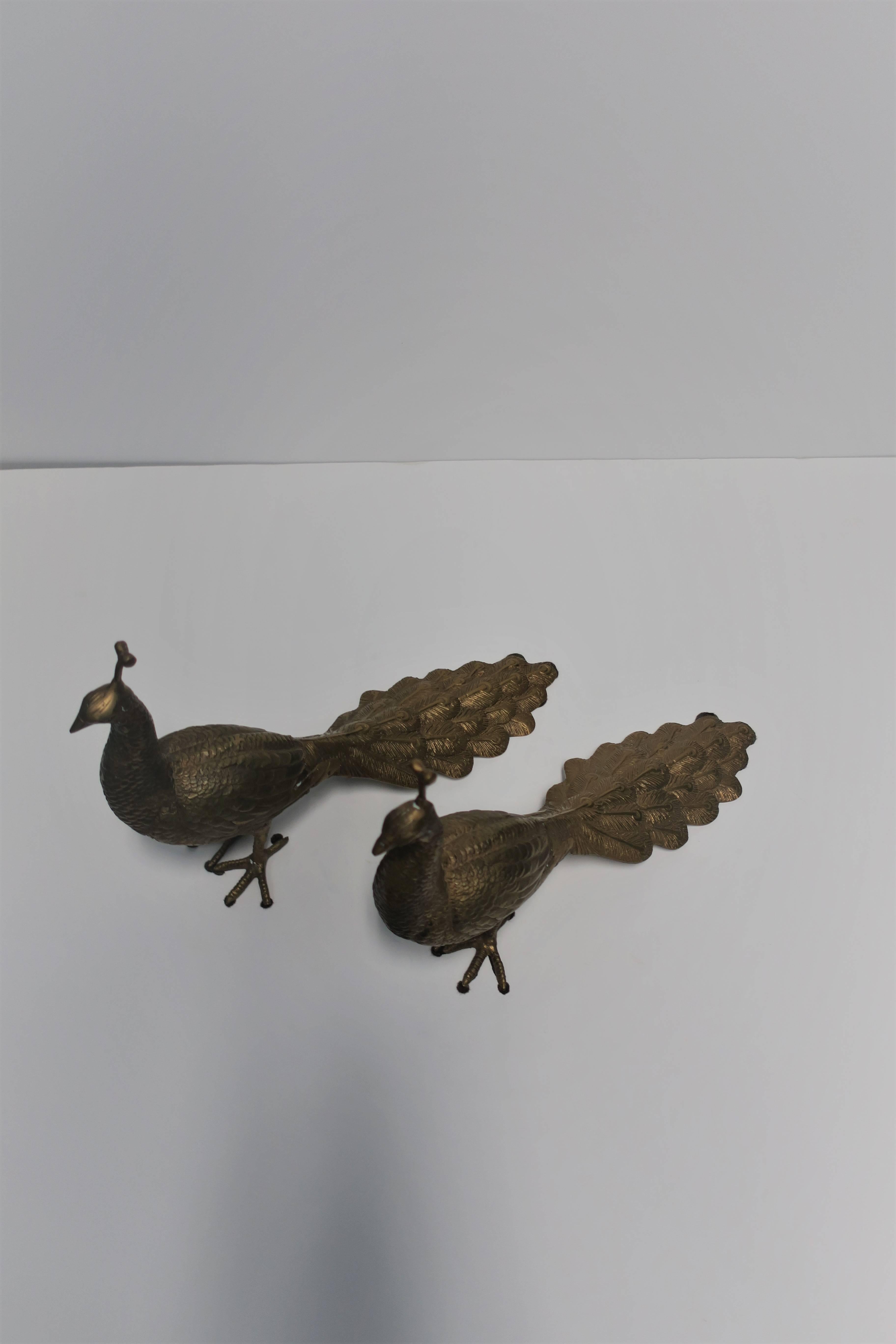 brass peacock figurine